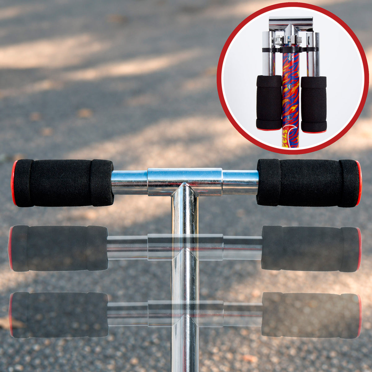 Hot Wheels Trotinete de 2 rodas dobrável com luzes e guiador ajustável