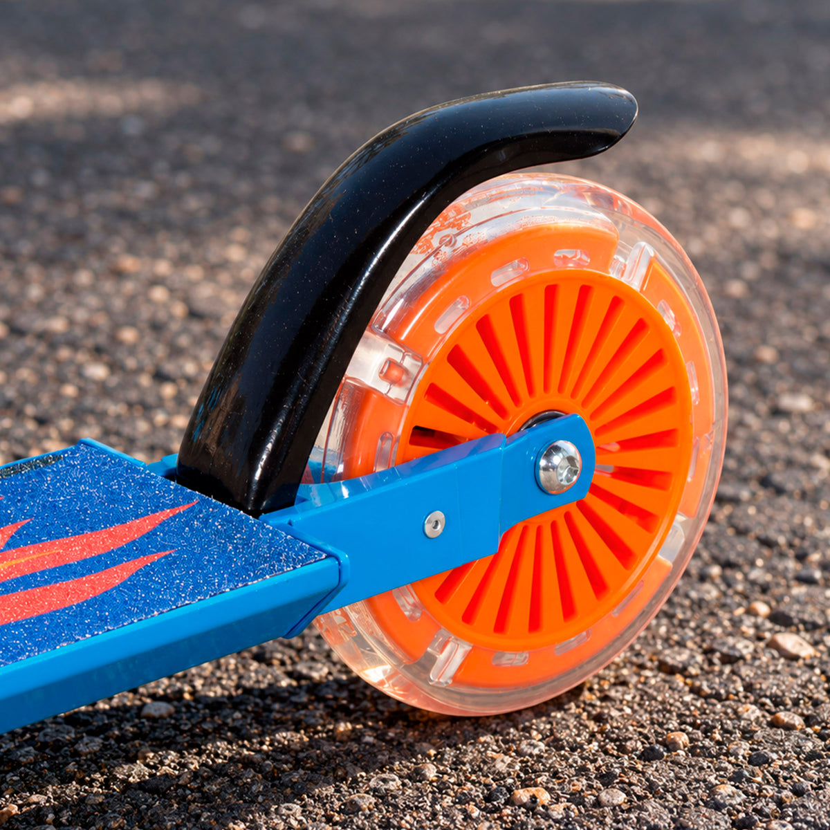 Hot Wheels Trotinete de 2 rodas dobrável com luzes e guiador ajustável
