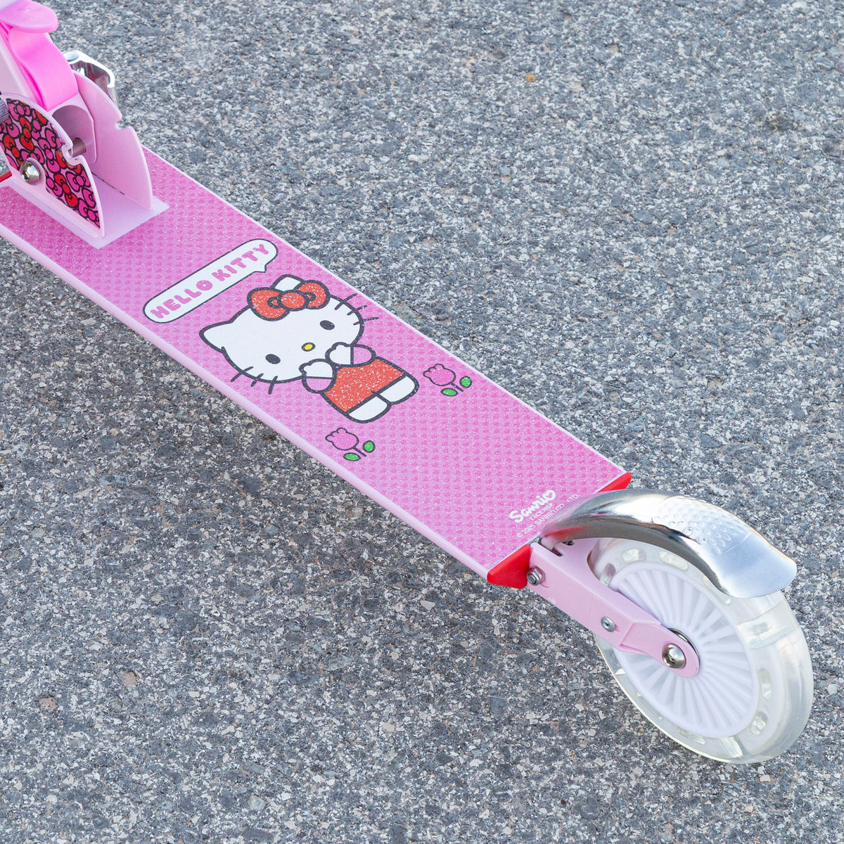 Hello Kitty Trotinete Dobrável de 2 Rodas com Luzes