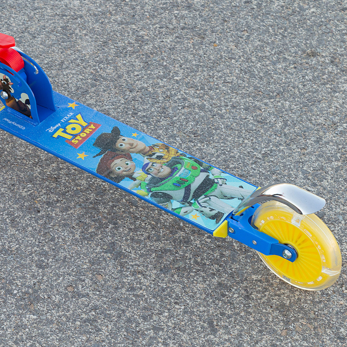 Toy Story Trotinete dobrável 2 rodas com luzes
