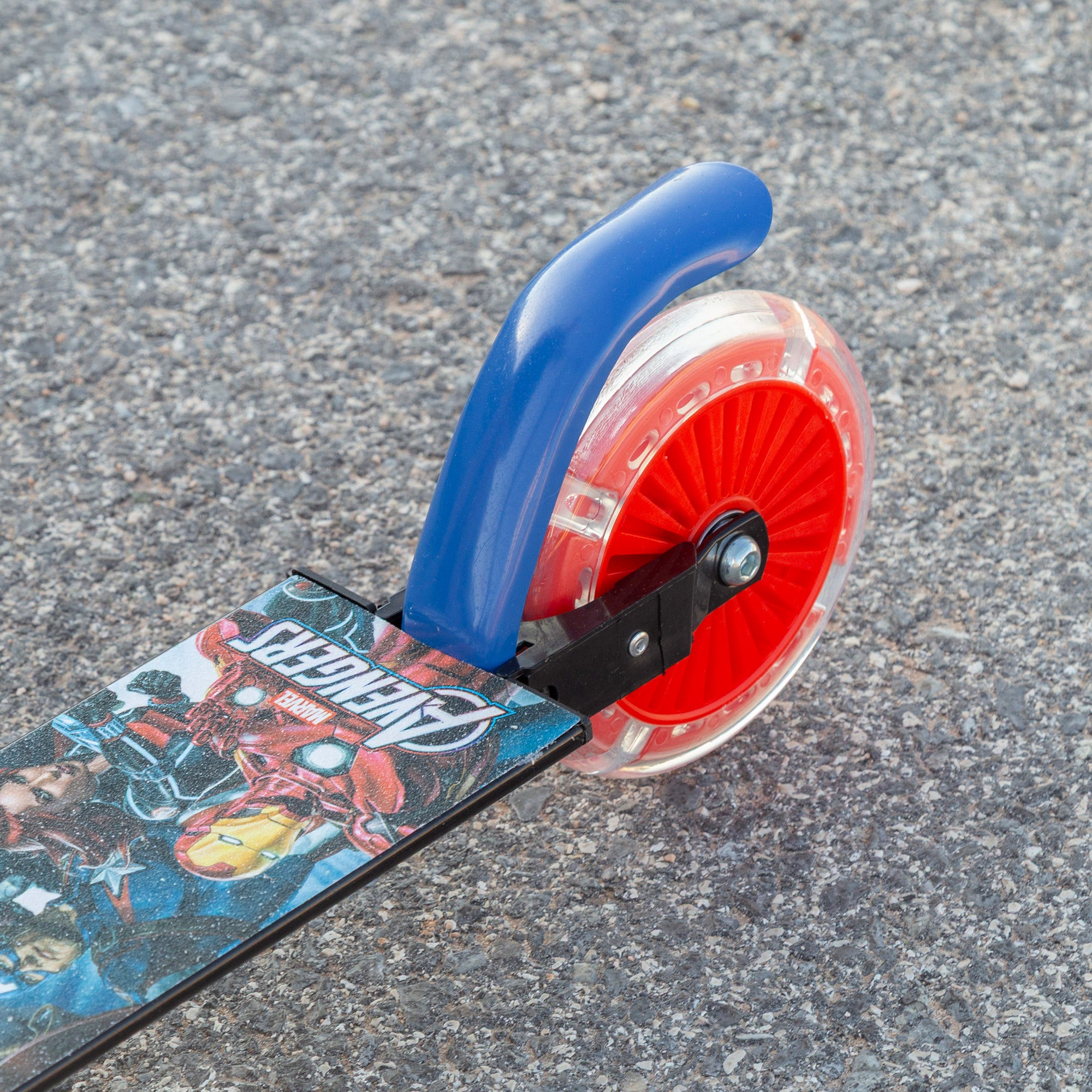 Trotinete dobrável de 2 rodas com luzes Avengers