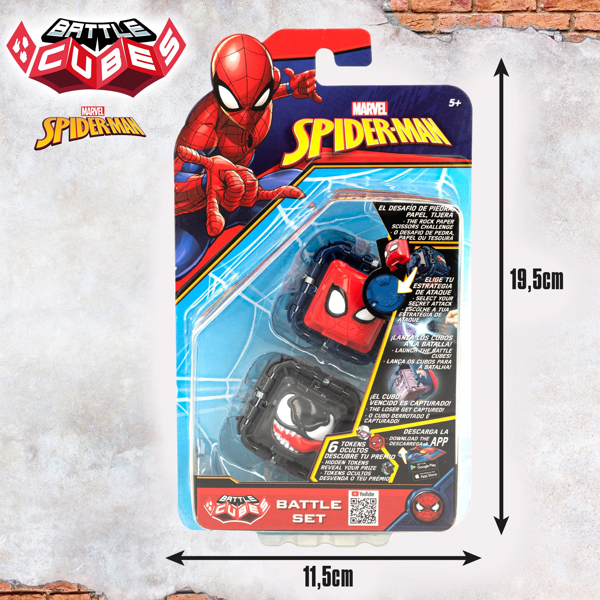 Conjunto de 2 cubos Battle Cubes Marvel Spider-Man
