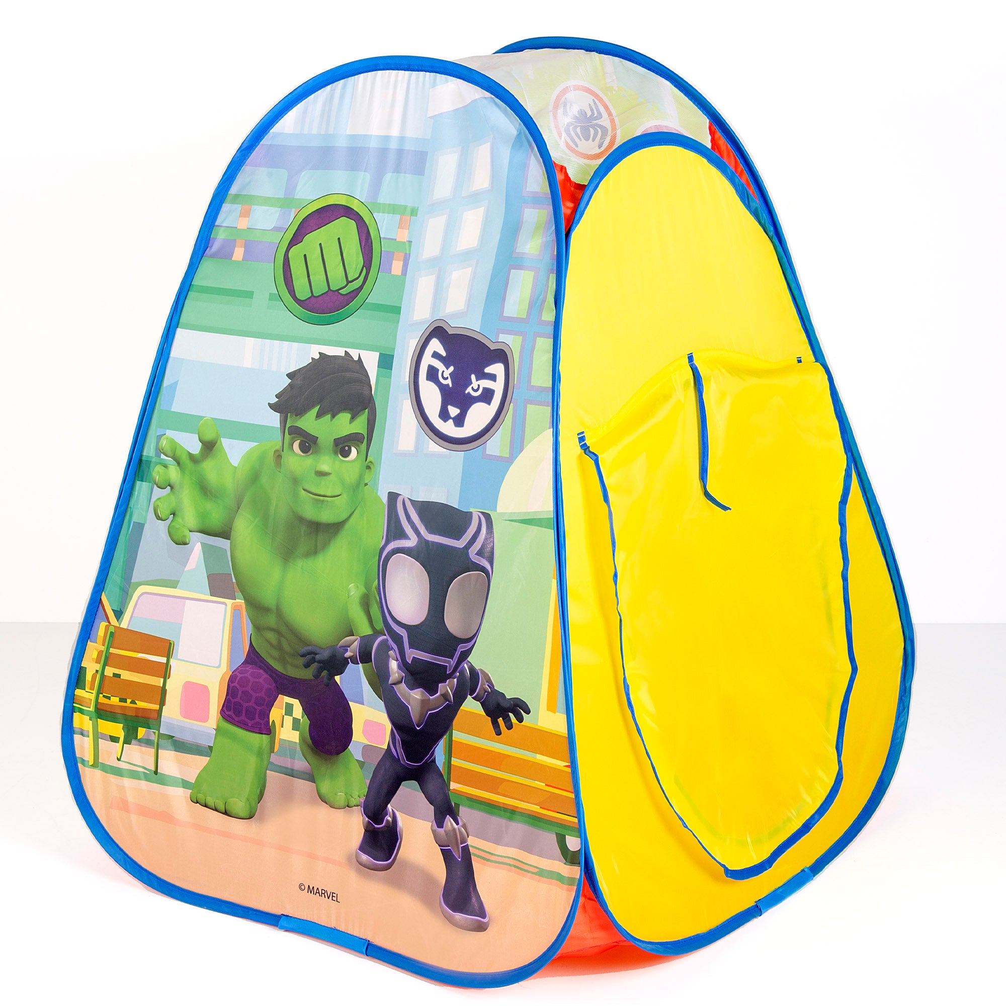 Tenda infantil pop-up do Homem-Aranha e da sua equipa de super-heróis, 75x75x90 cm