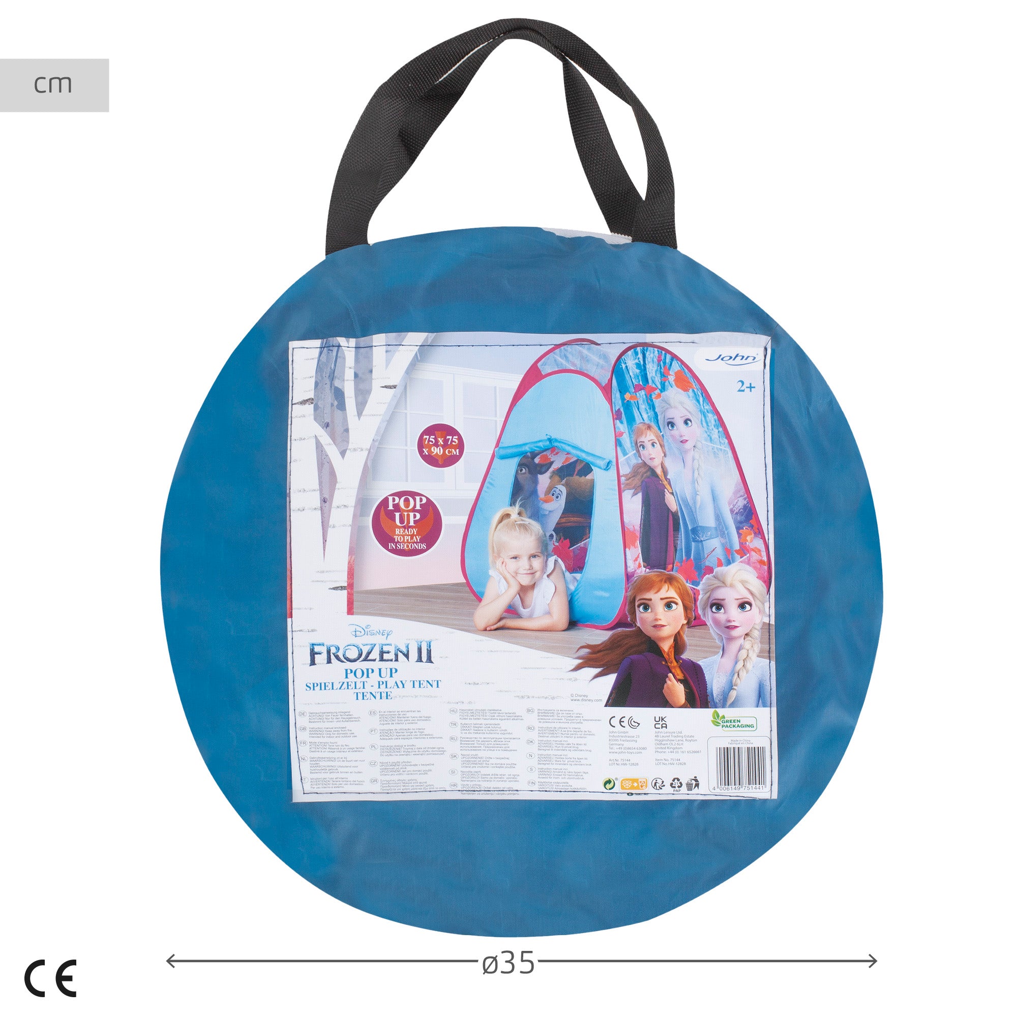 Tenda infantil pop-up Frozen II 75x75x90 cm