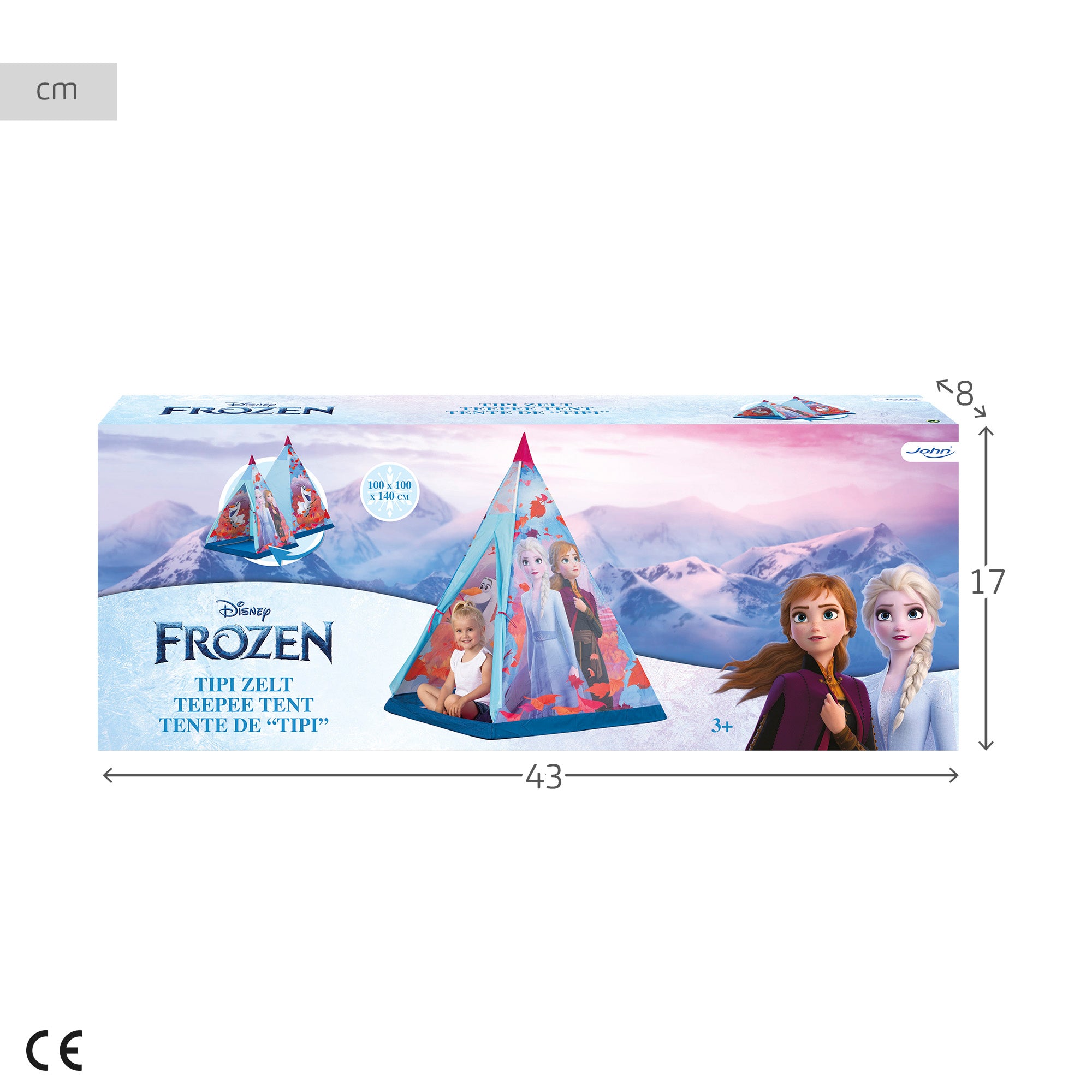 Tenda tipi Frozen II 100x100x140 cm