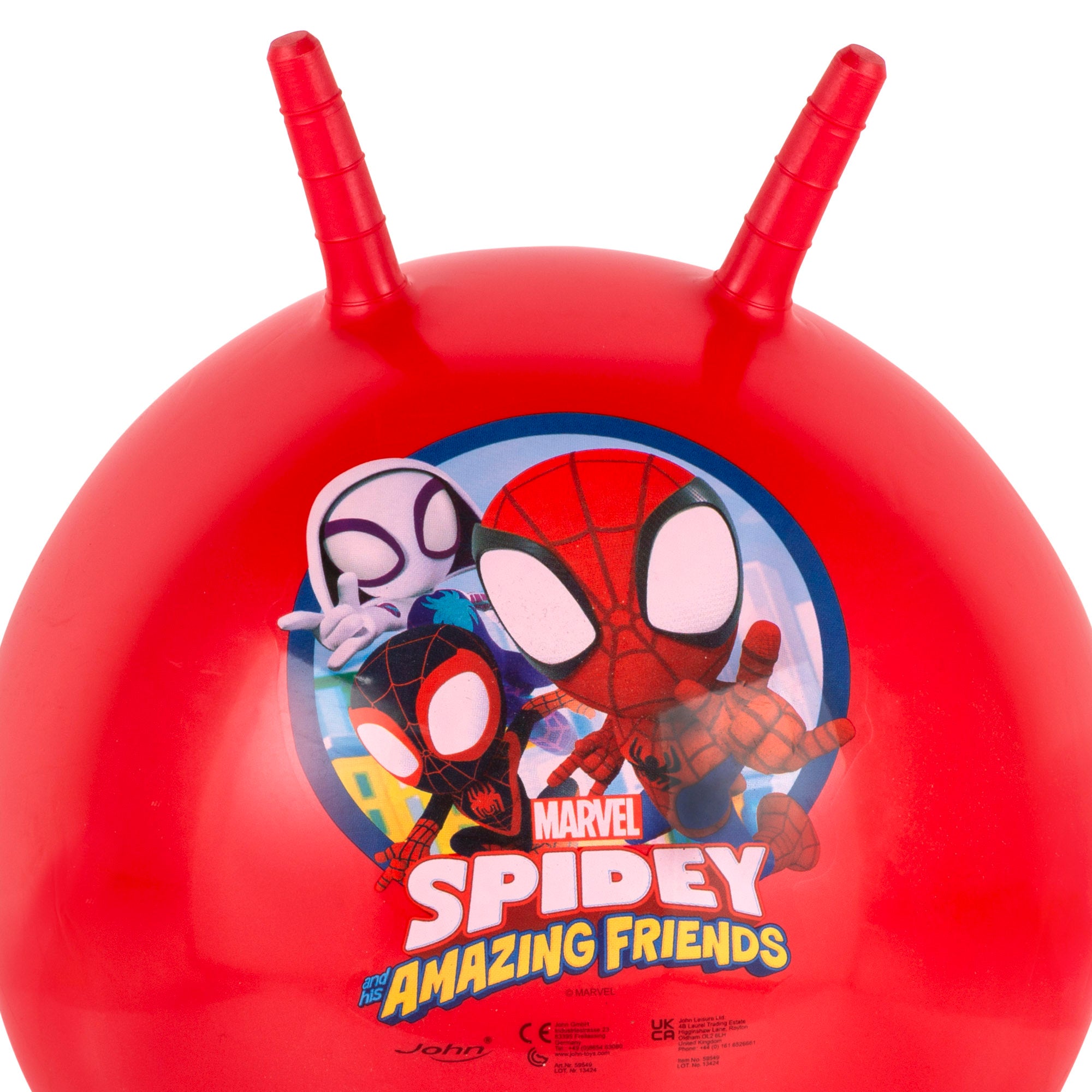 Bola insuflável do Homem-Aranha e da sua equipa de super-heróis, diâmetro de 45 a 50 cm.