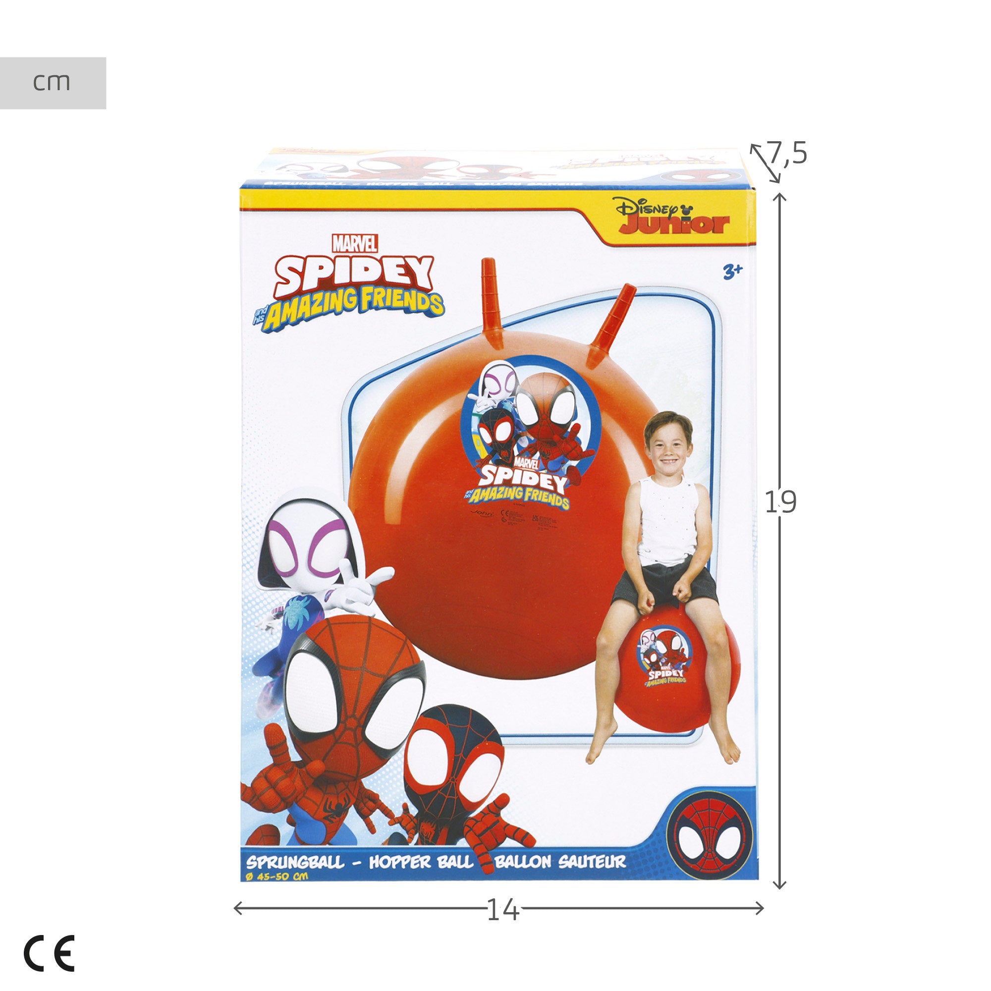 Bola insuflável do Homem-Aranha e da sua equipa de super-heróis, diâmetro de 45 a 50 cm.