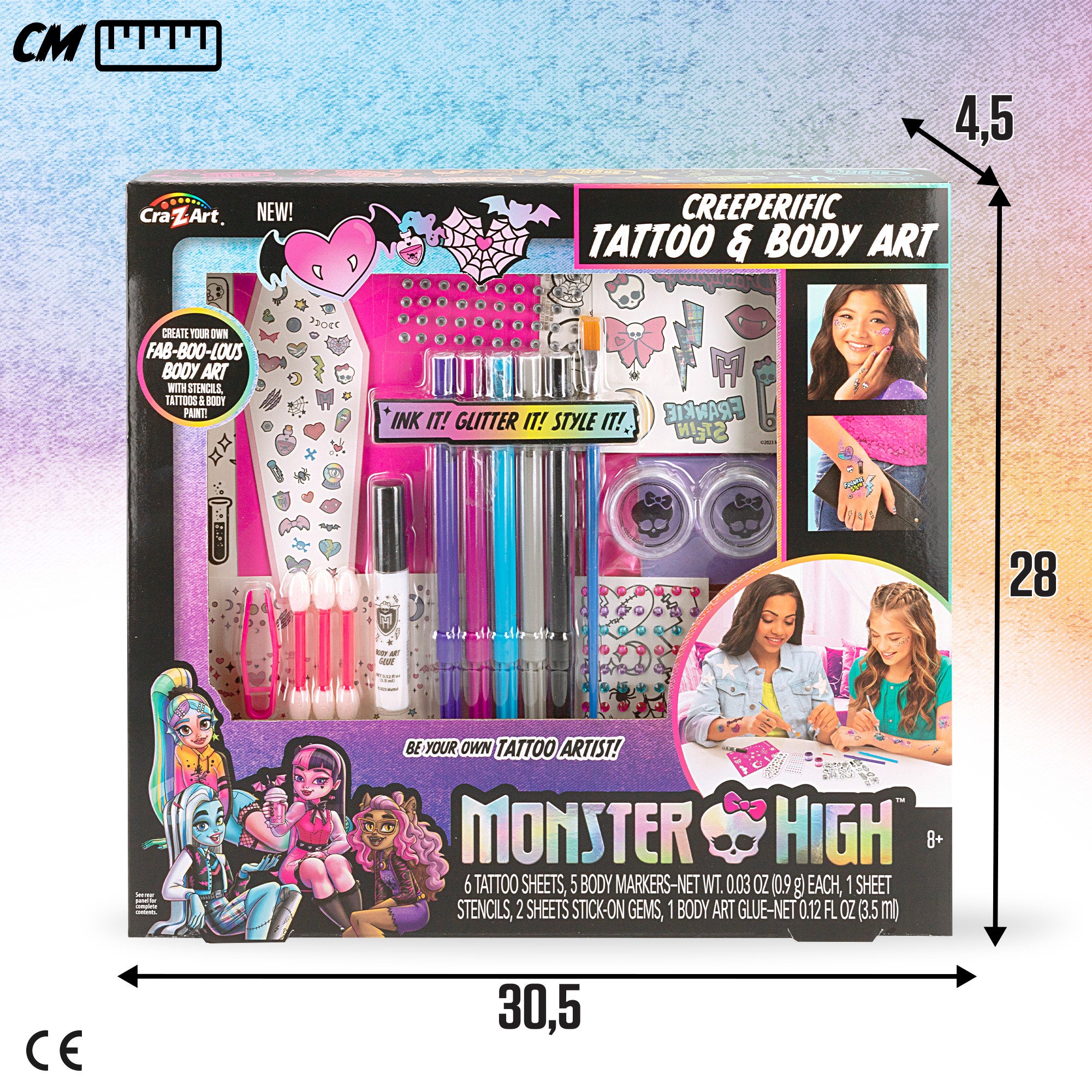 Estúdio de tatuagens e arte corporal Monster High