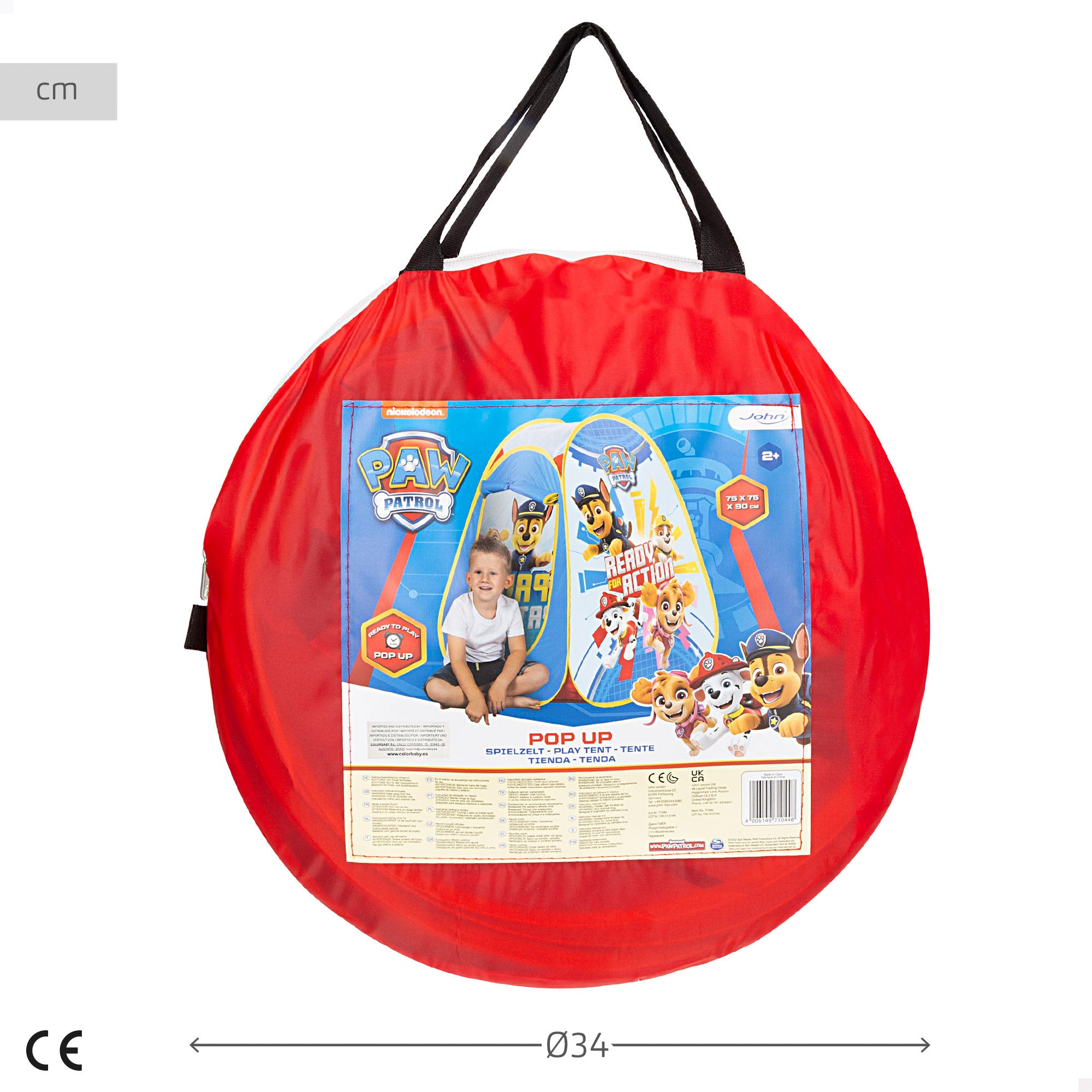 Tenda infantil pop-up oficial da Patrulha Pata