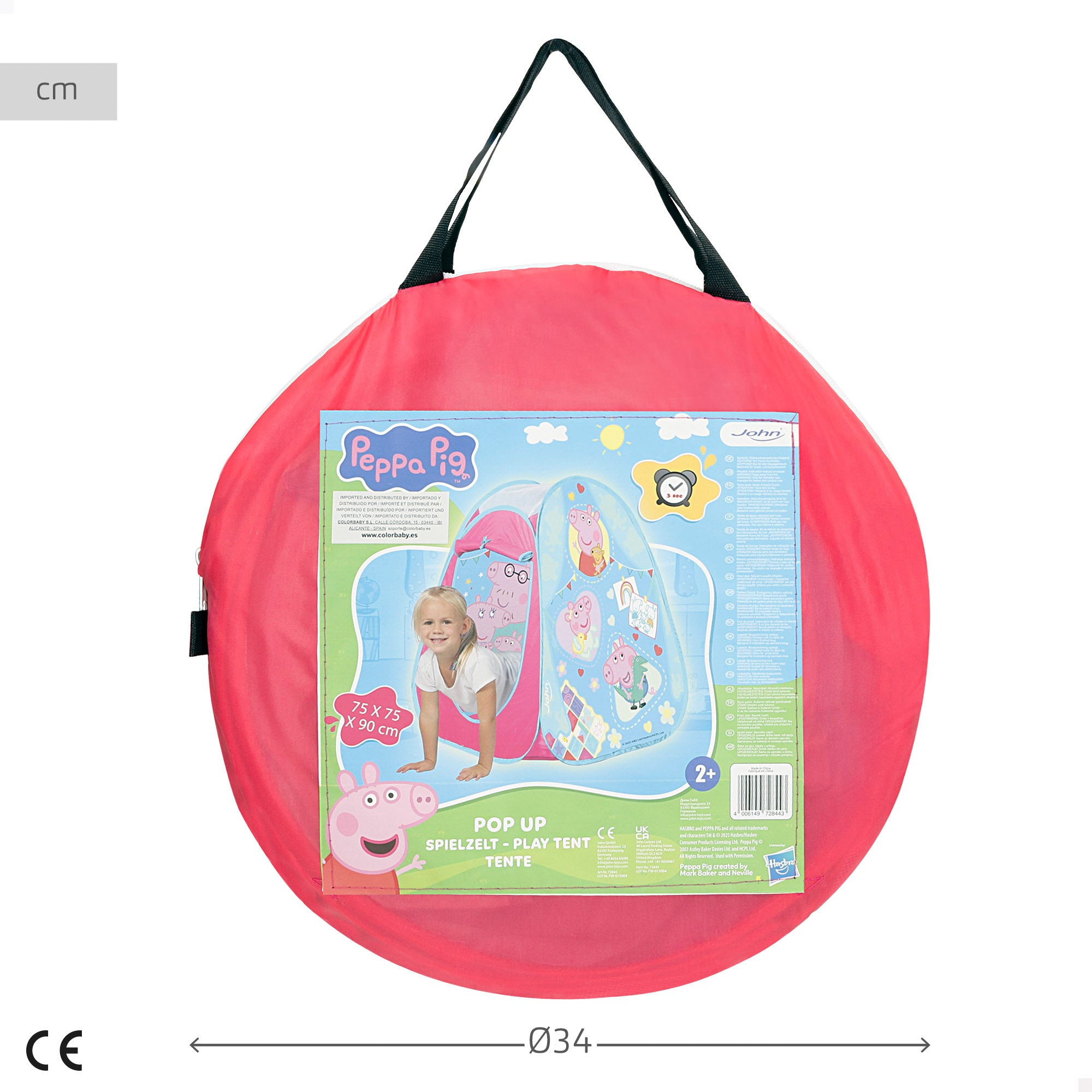 Tenda infantil pop-up oficial da Peppa Pig