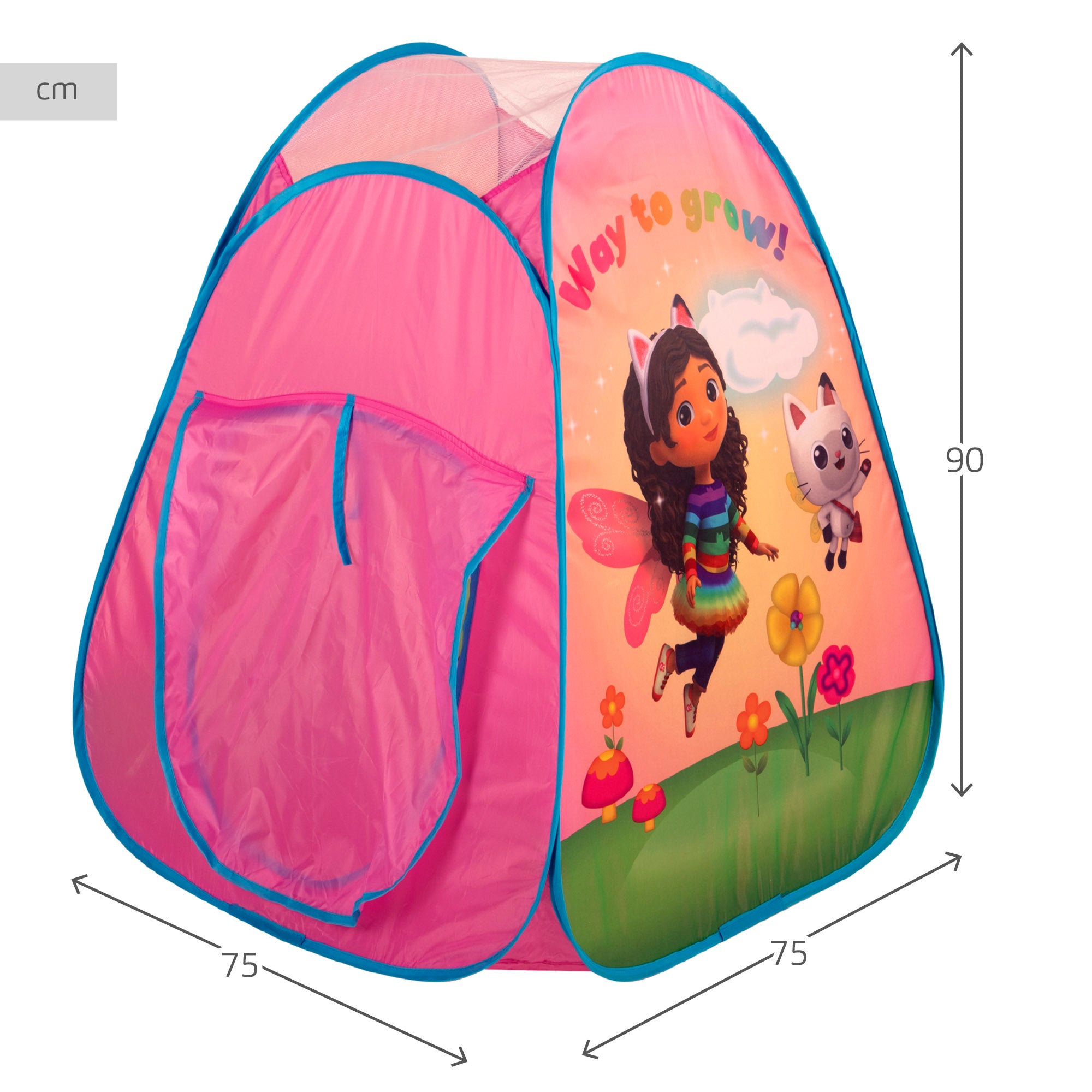 Tenda infantil pop-up oficial da Casa de Bonecas da Gabby
