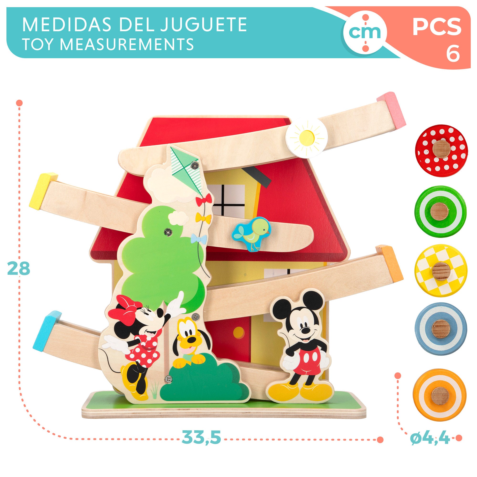 Conjunto de rampa em ziguezague WOOMAX Disney
