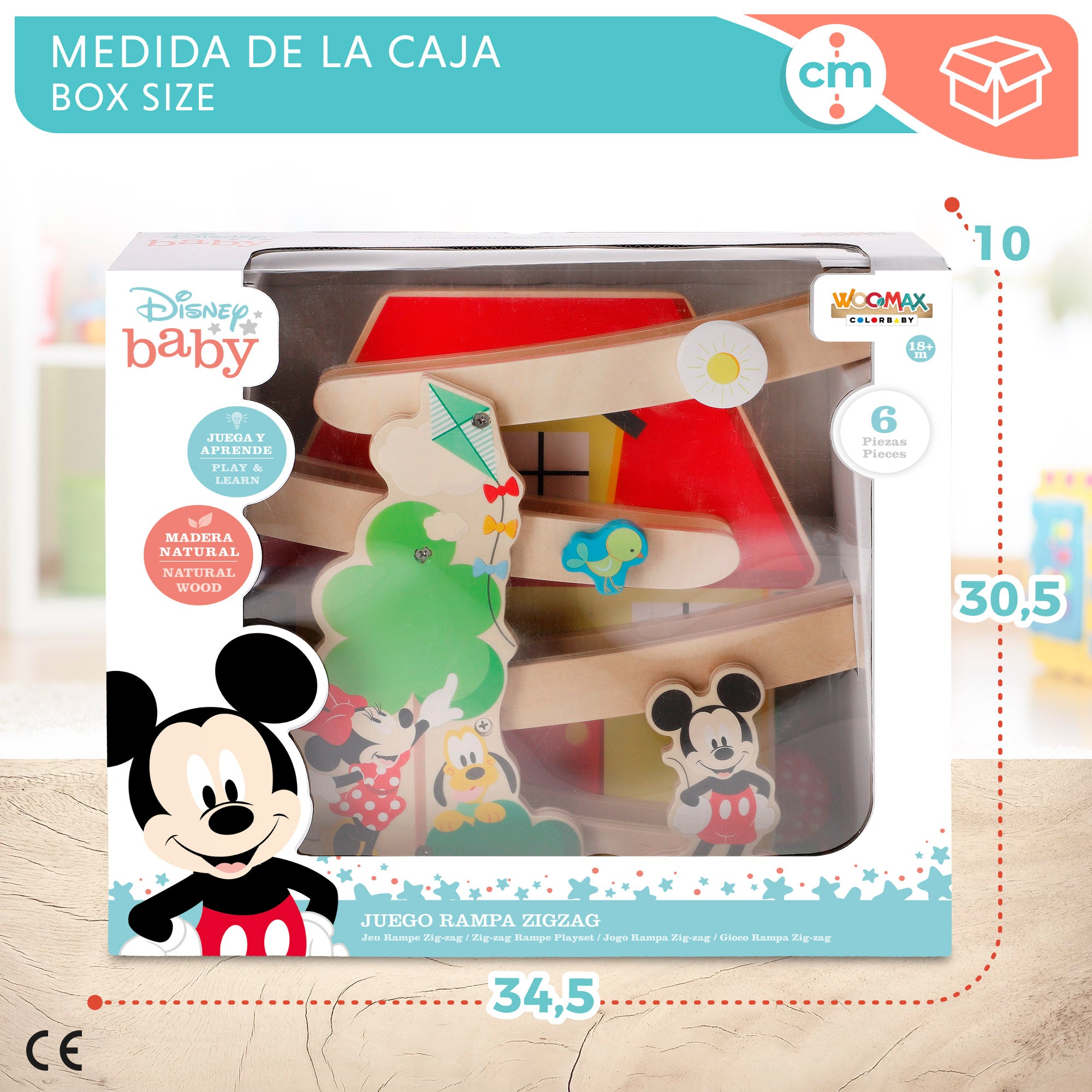 Conjunto de rampa em ziguezague WOOMAX Disney