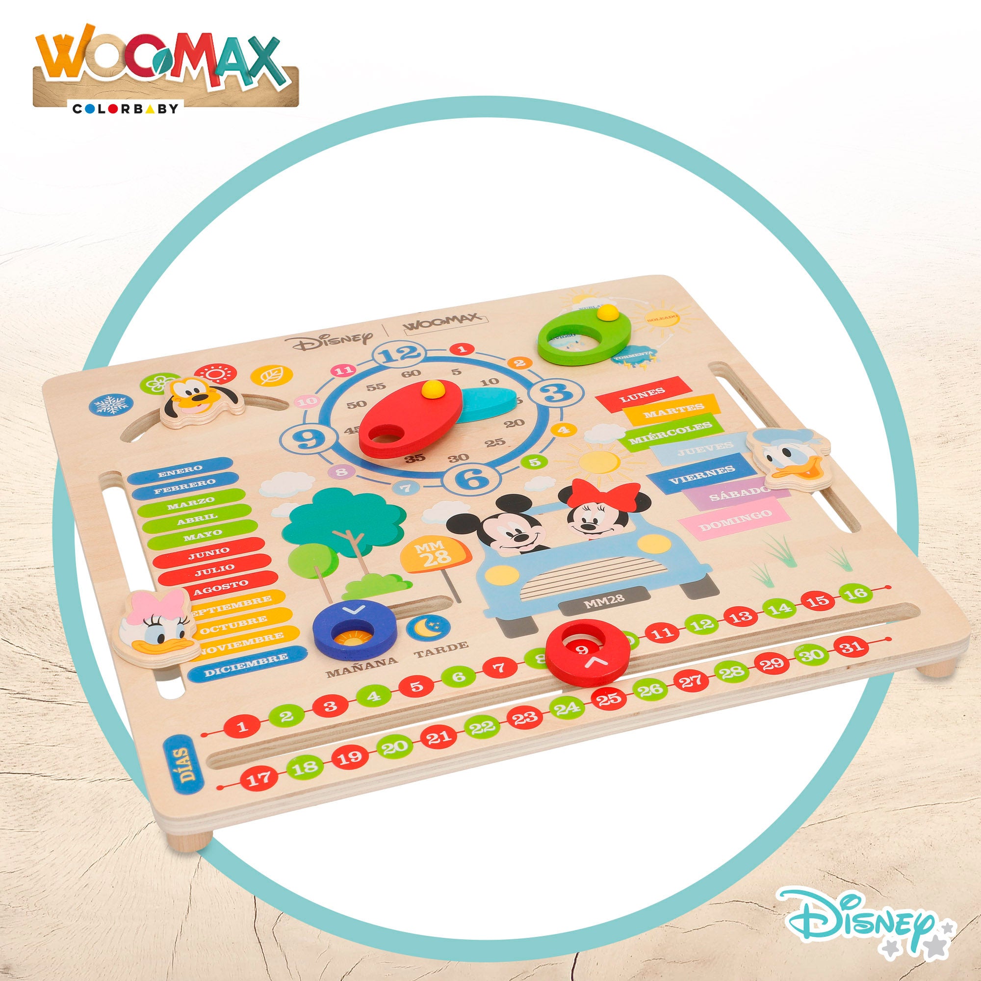 Calendário de madeira WOOMAX Disney