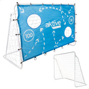 Trave de futebol infantil Aktive Sports com tapete de treino