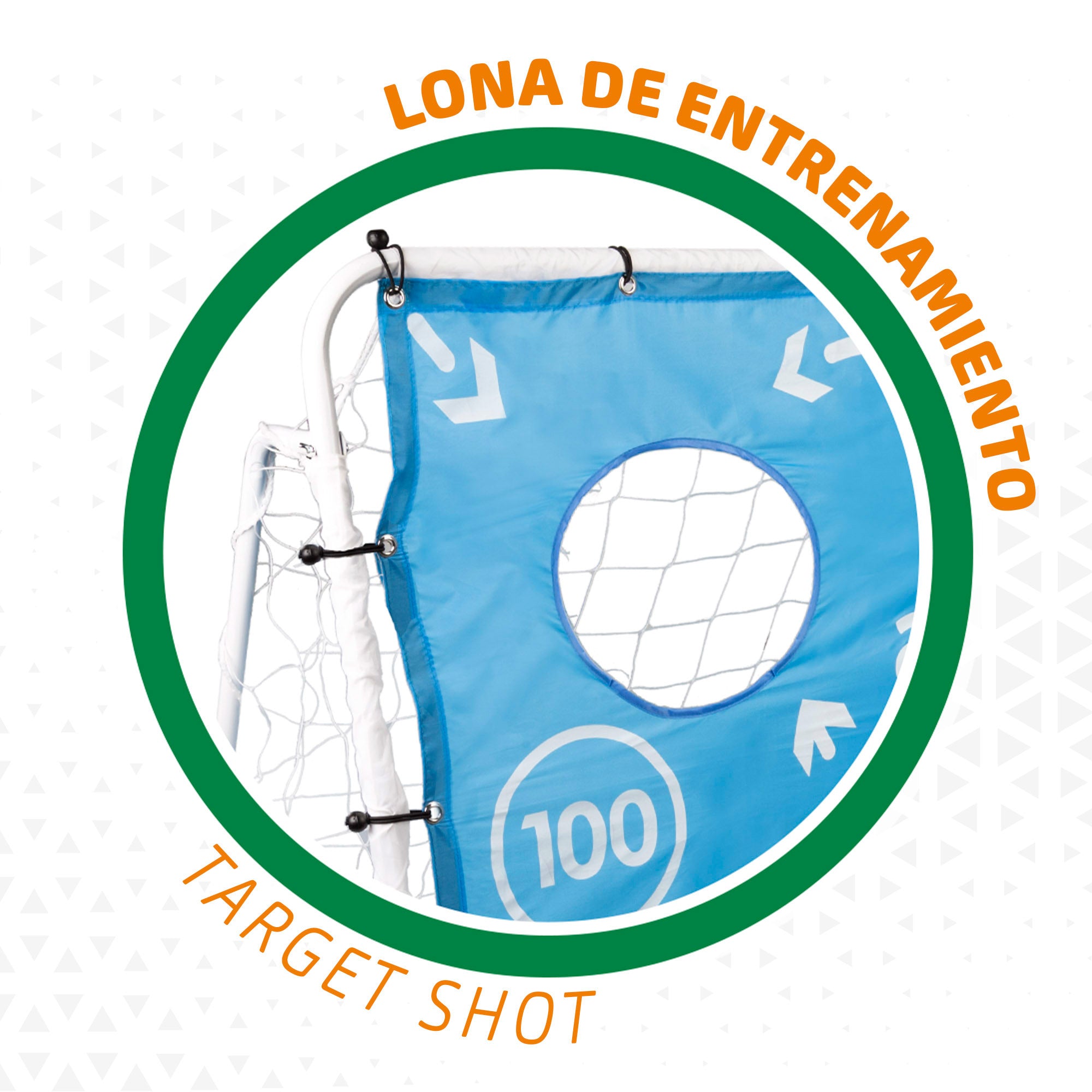 Trave de futebol infantil Aktive Sports com tapete de treino