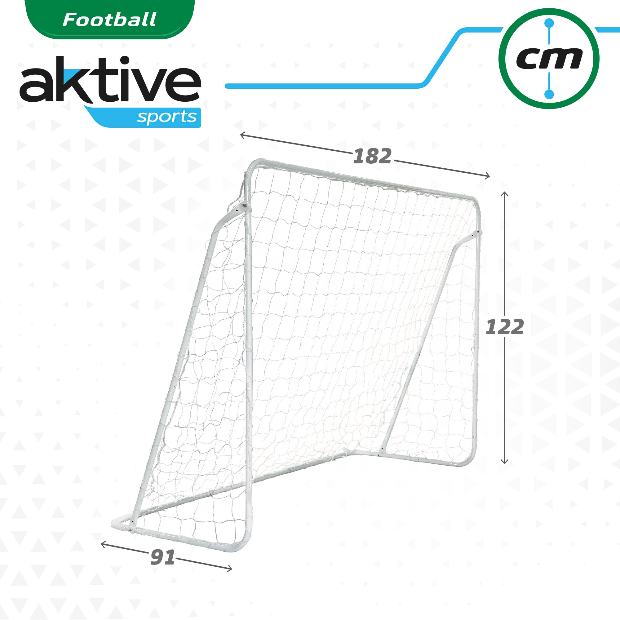 Trave de futebol infantil Aktive Sports com tapete de treino