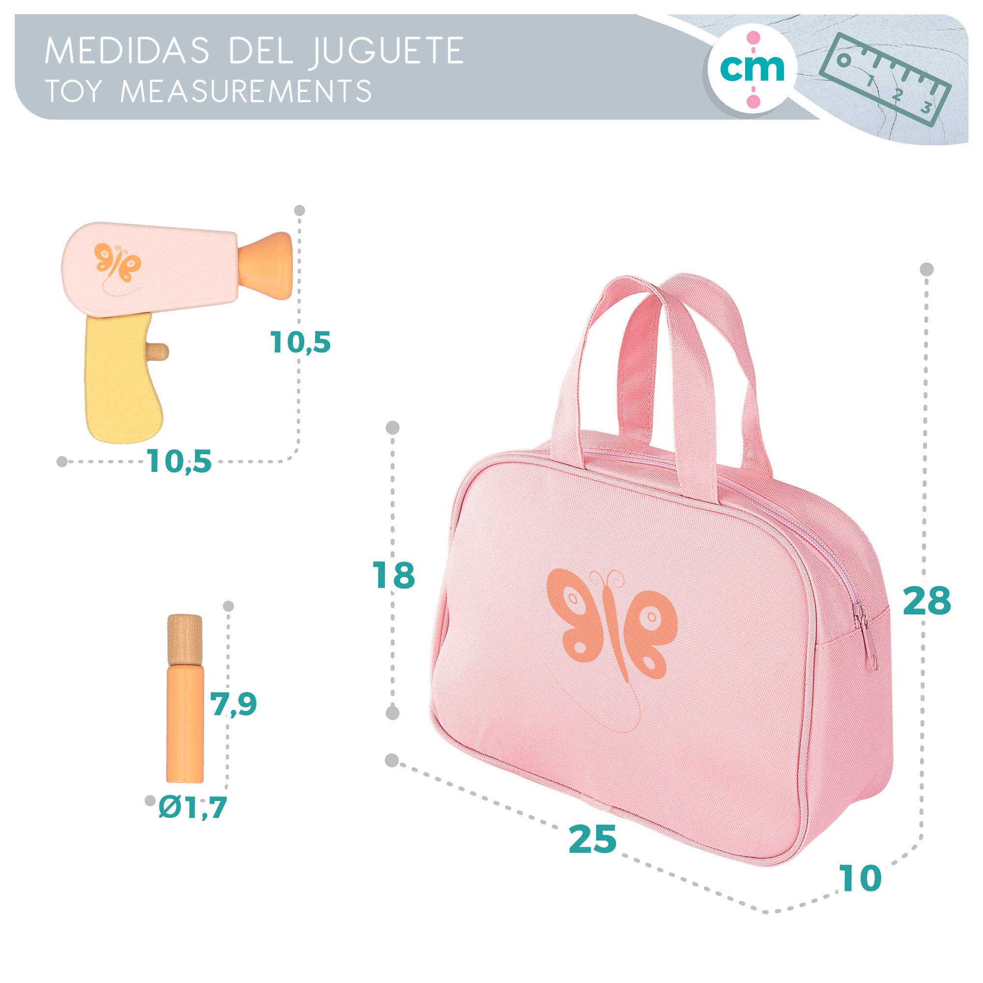 Conjunto de beleza em madeira WOOMAX