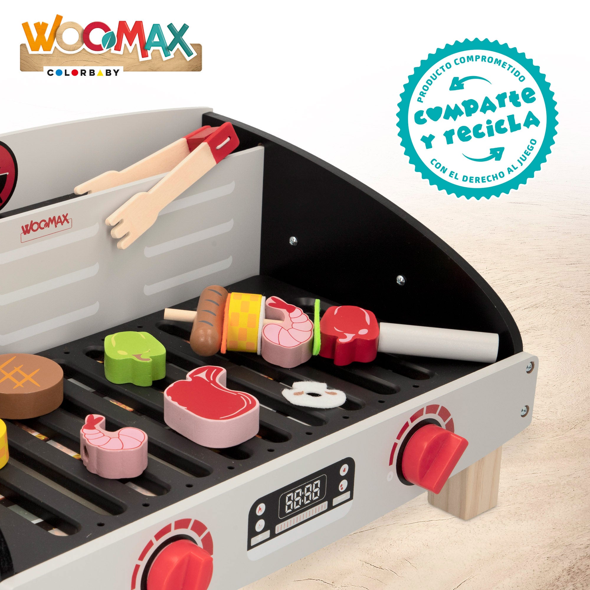 Mesa de churrasco em madeira WOOMAX