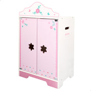 Roupeiro de madeira para bonecas WOOMAX com cabides