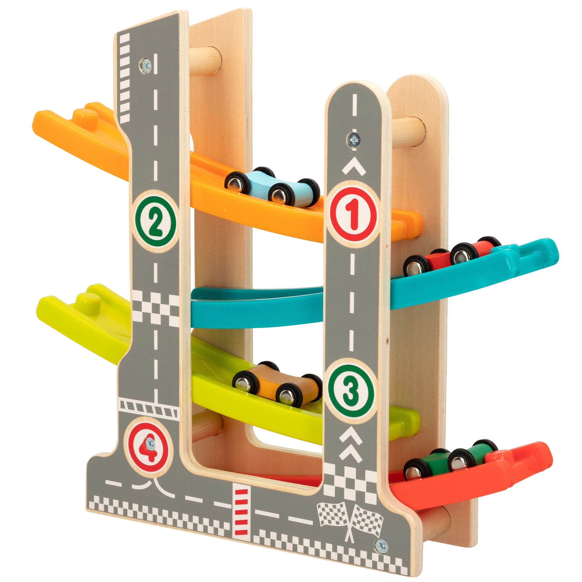 Pista de madeira para carrinhos WOOMAX