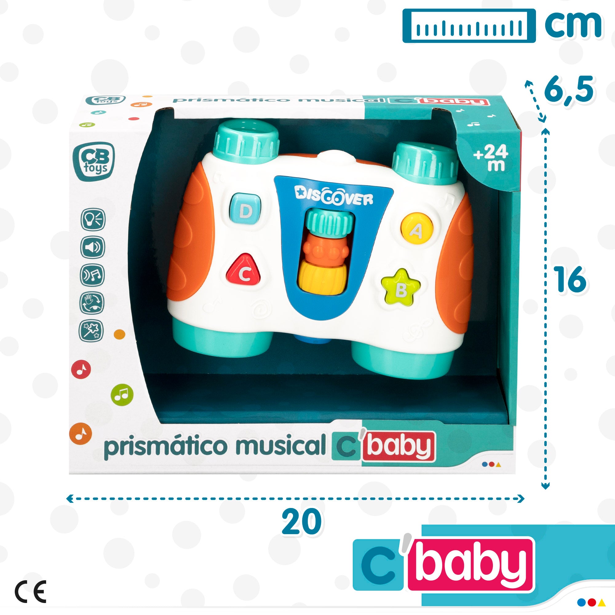 Binóculos infantis C'baby com sons e luzes
