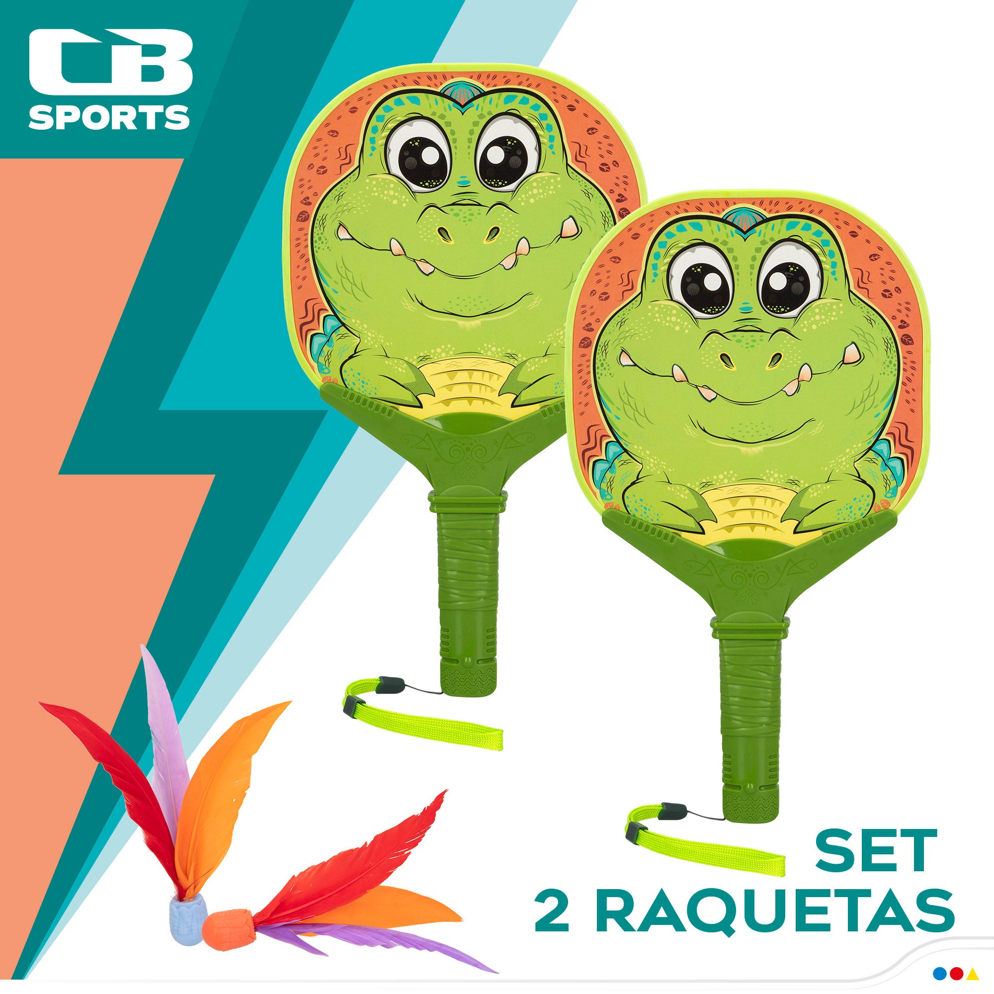 Conjunto de raquetes de praia CB Sports Crocodile