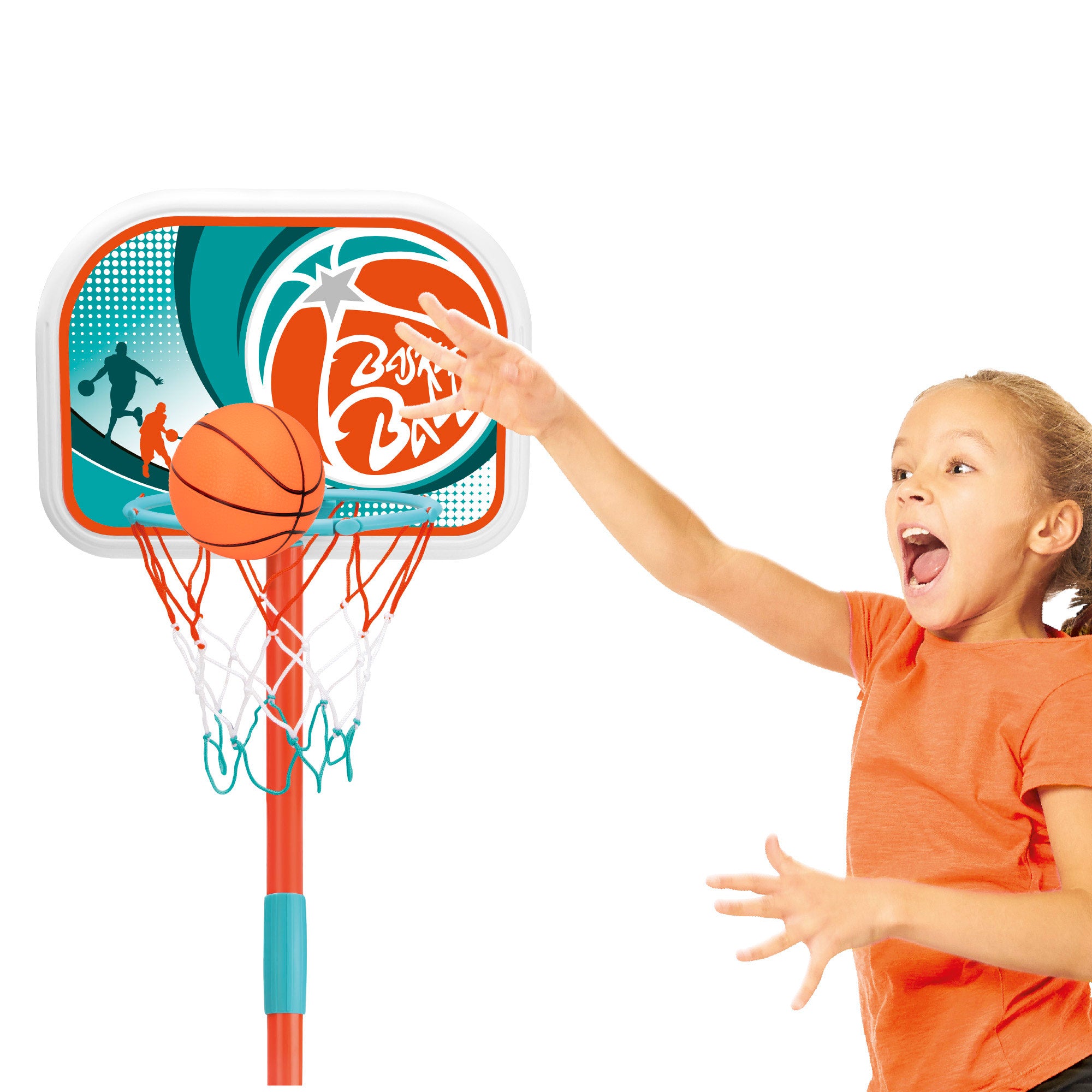 Cesto de basquetebol infantil com bola CB Toys