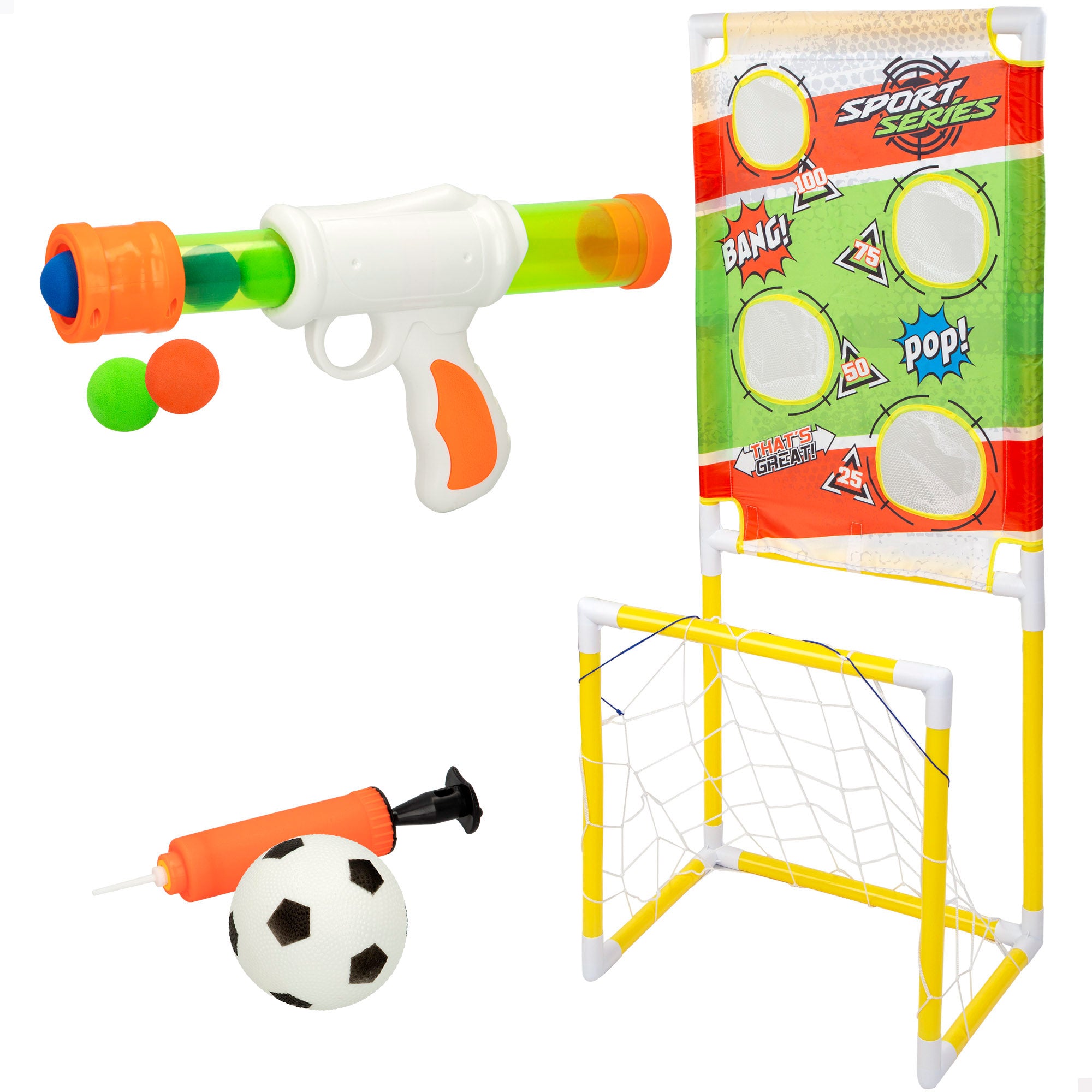 Golo de futebol infantil 2 em 1 da CB Toys
