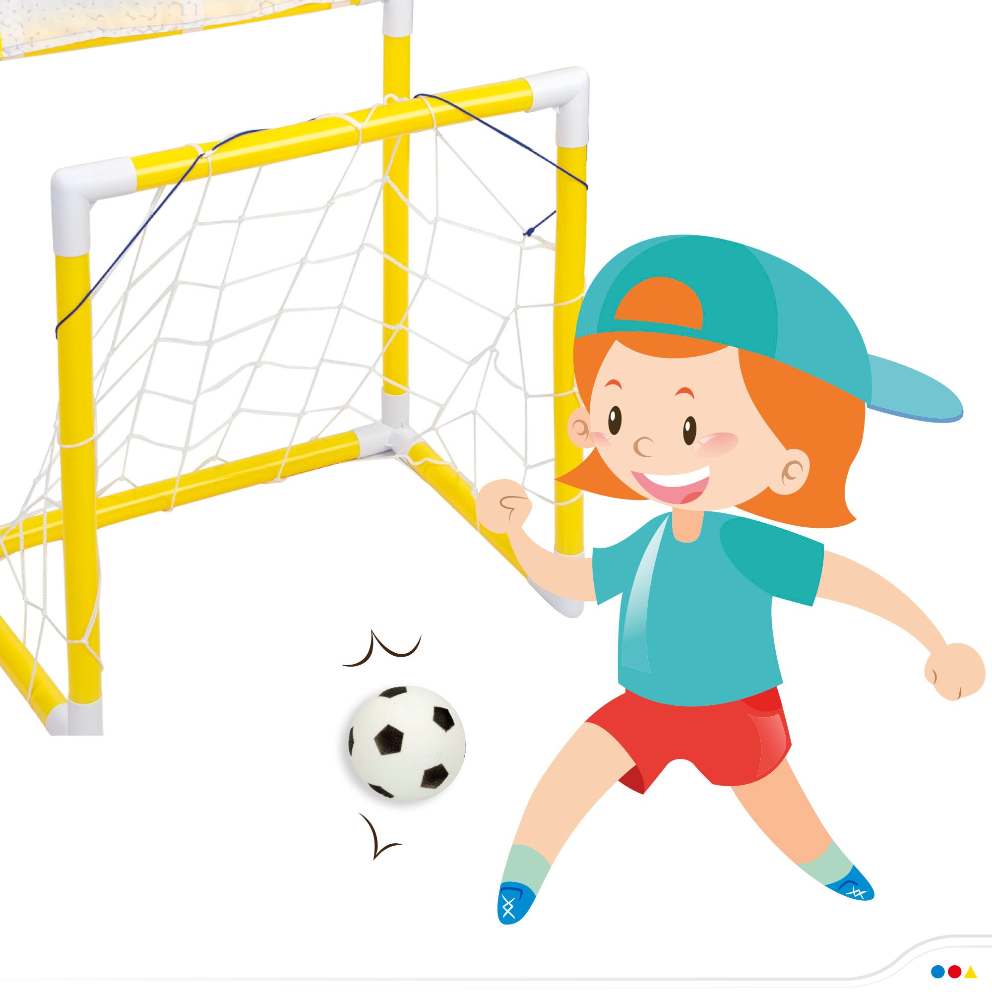 Golo de futebol infantil 2 em 1 da CB Toys