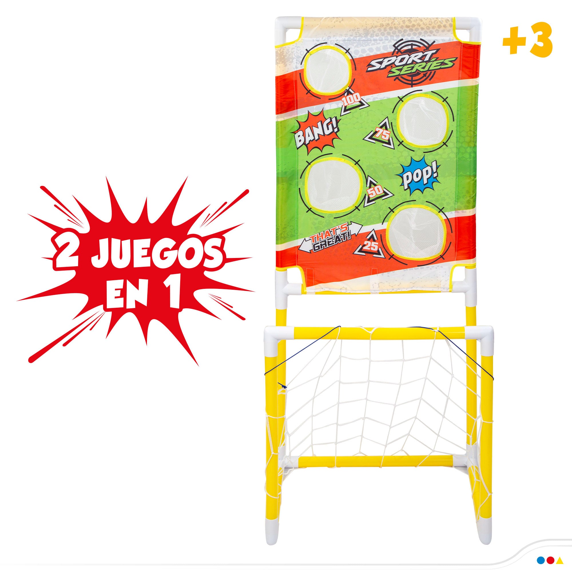 Golo de futebol infantil 2 em 1 da CB Toys