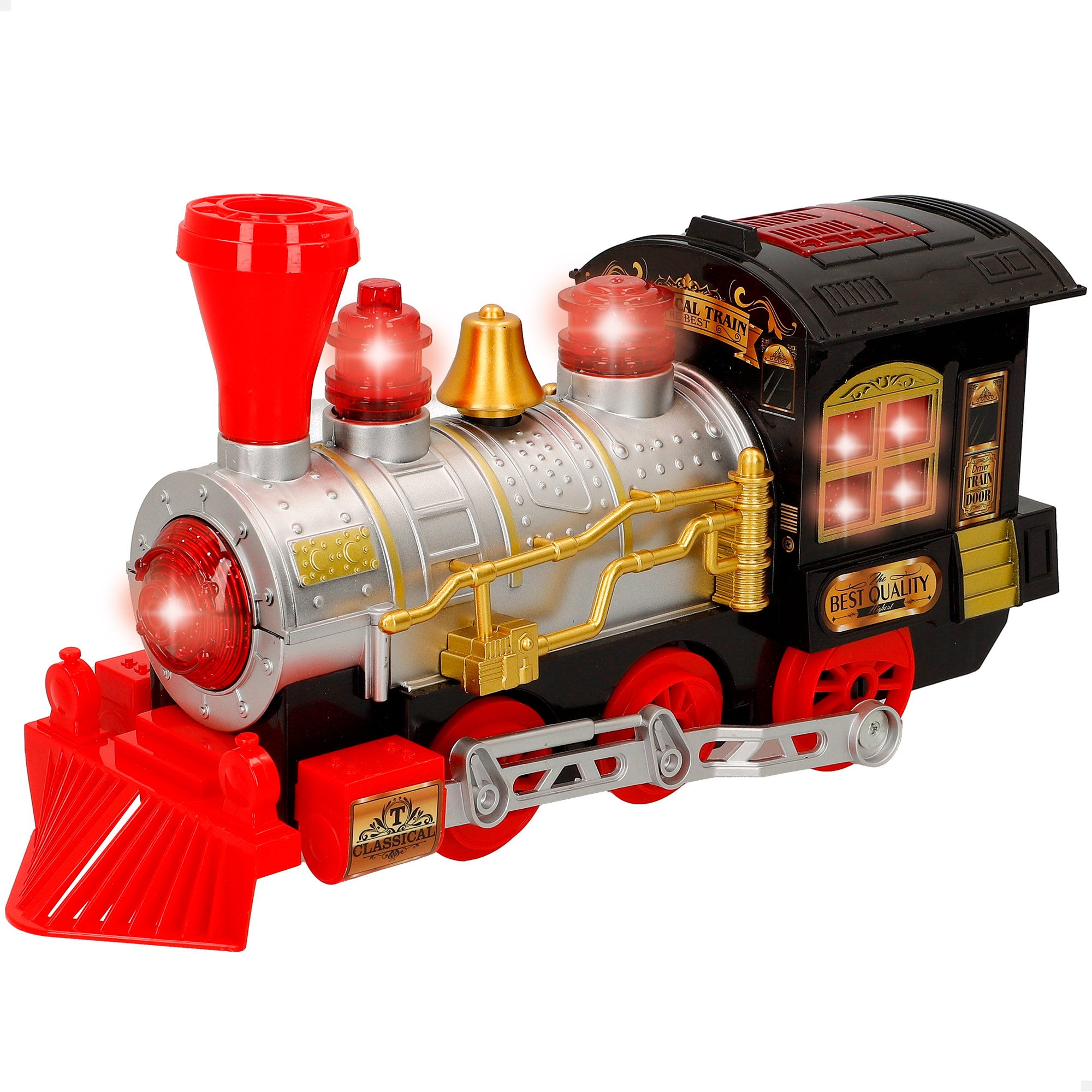 Comboio a vapor Speed&amp; Go com luz e som