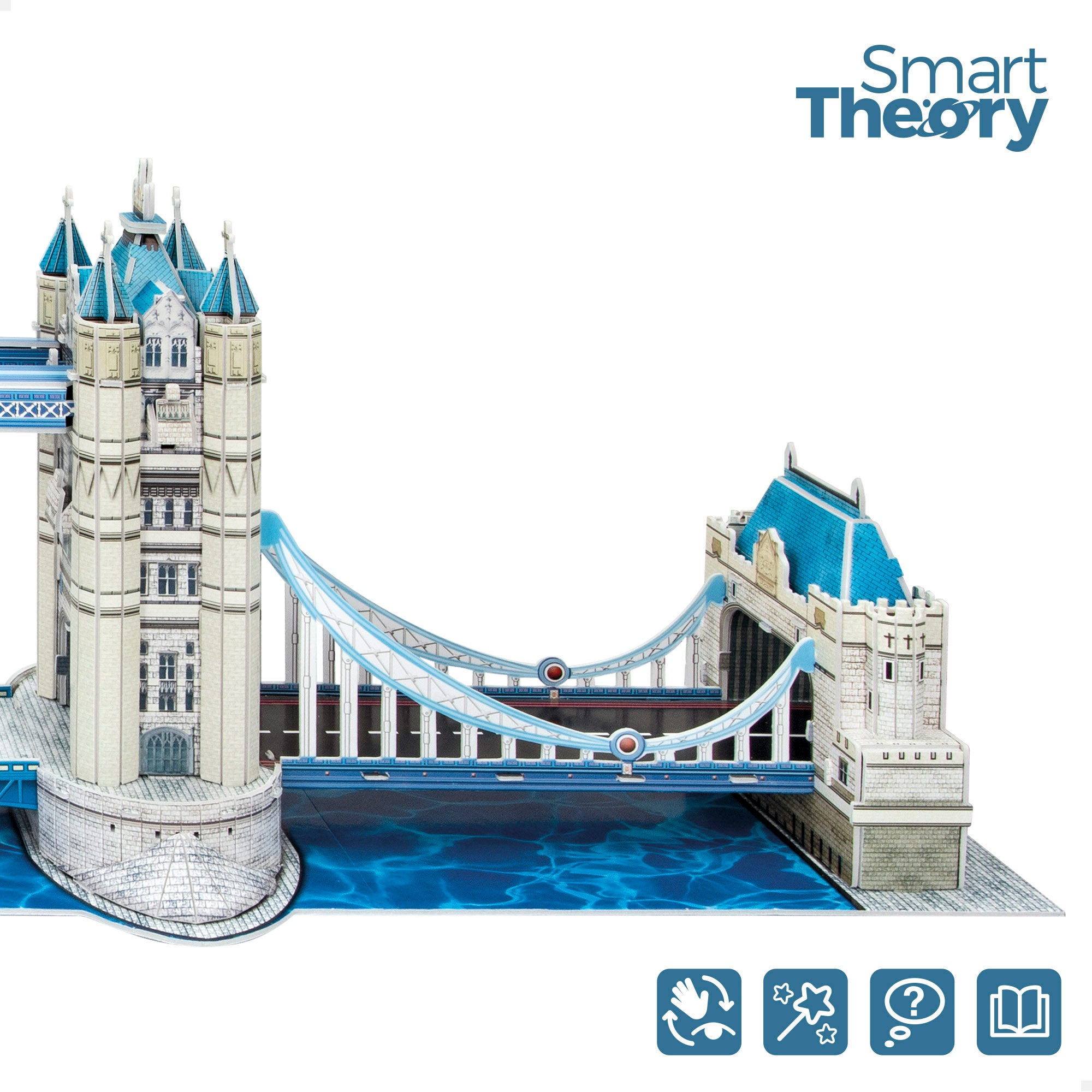 Puzzle 3D Modelo da Tower Bridge, 120 peças, Smart Theory