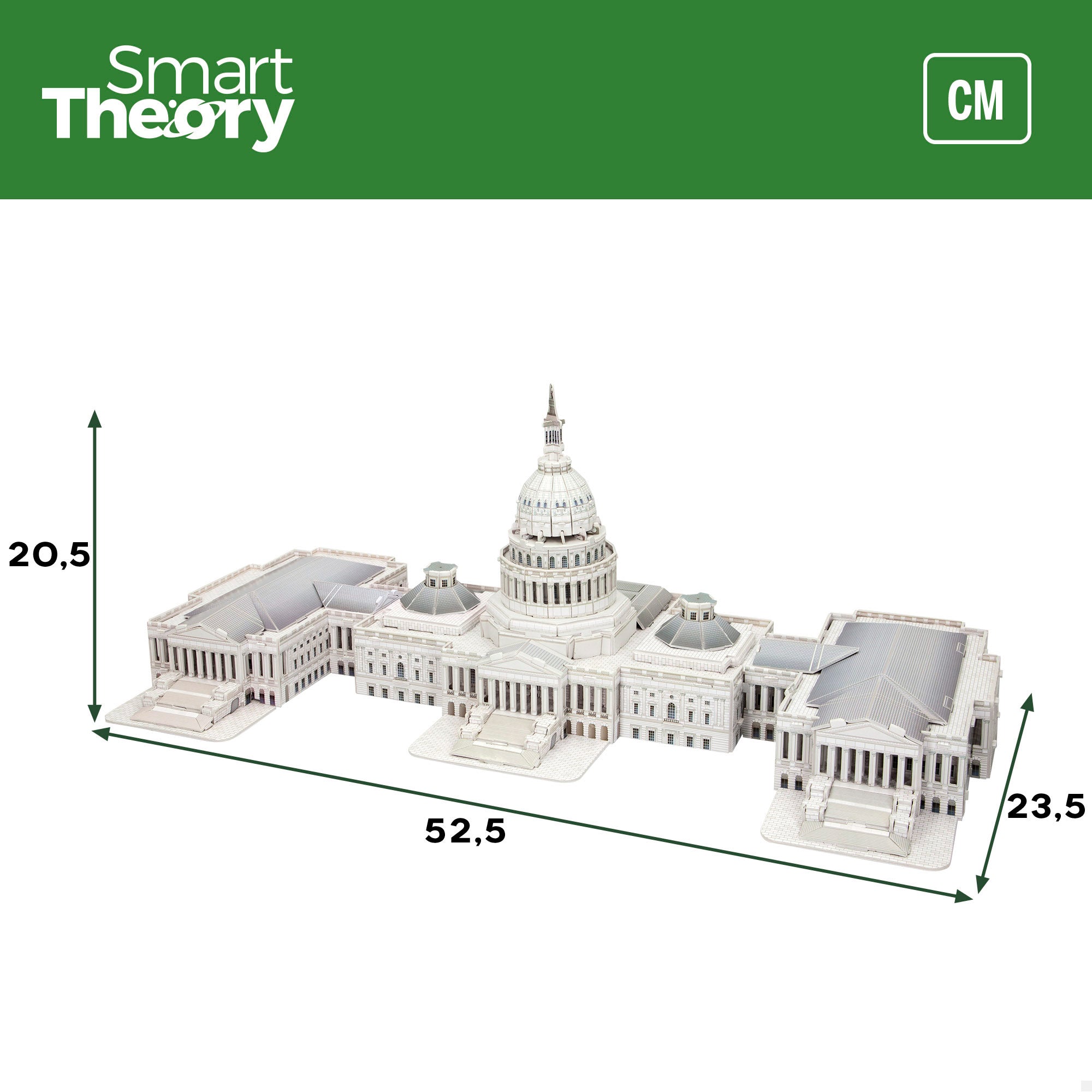 Puzzle 3D do Capitólio dos EUA, 126 peças, Smart Theory