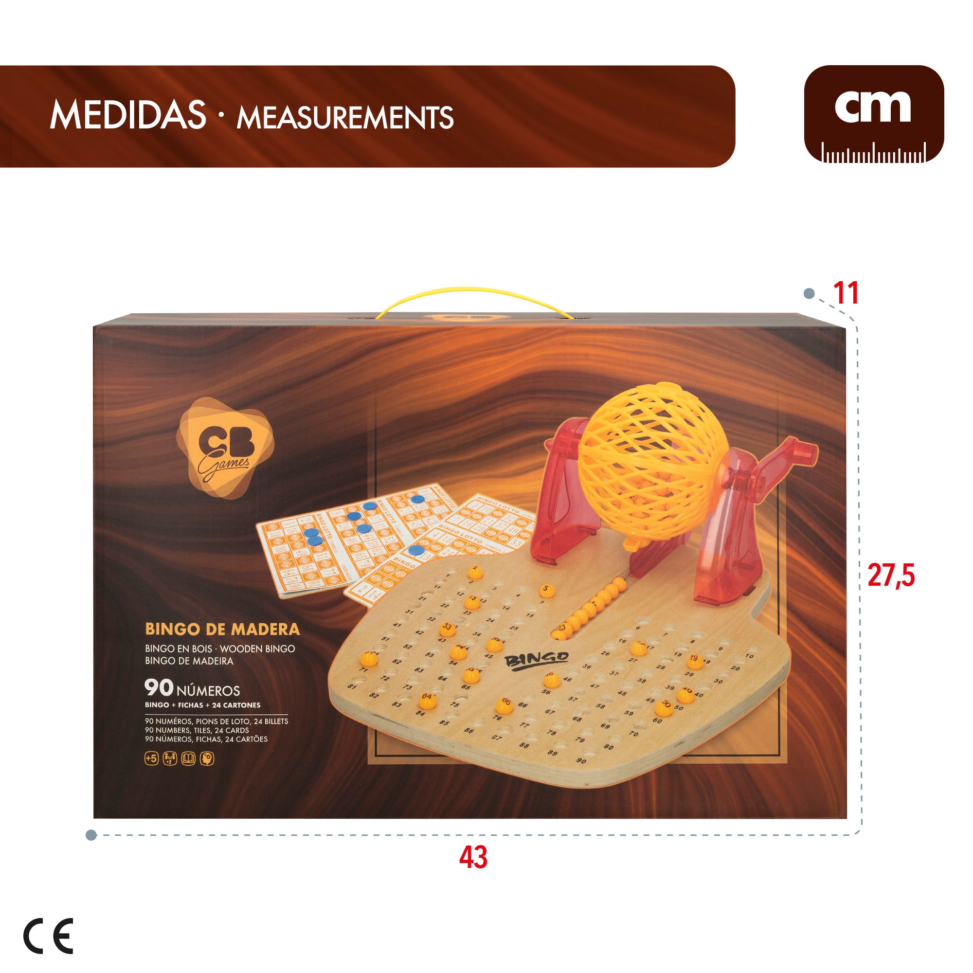 Bingo de madeira da CB Games