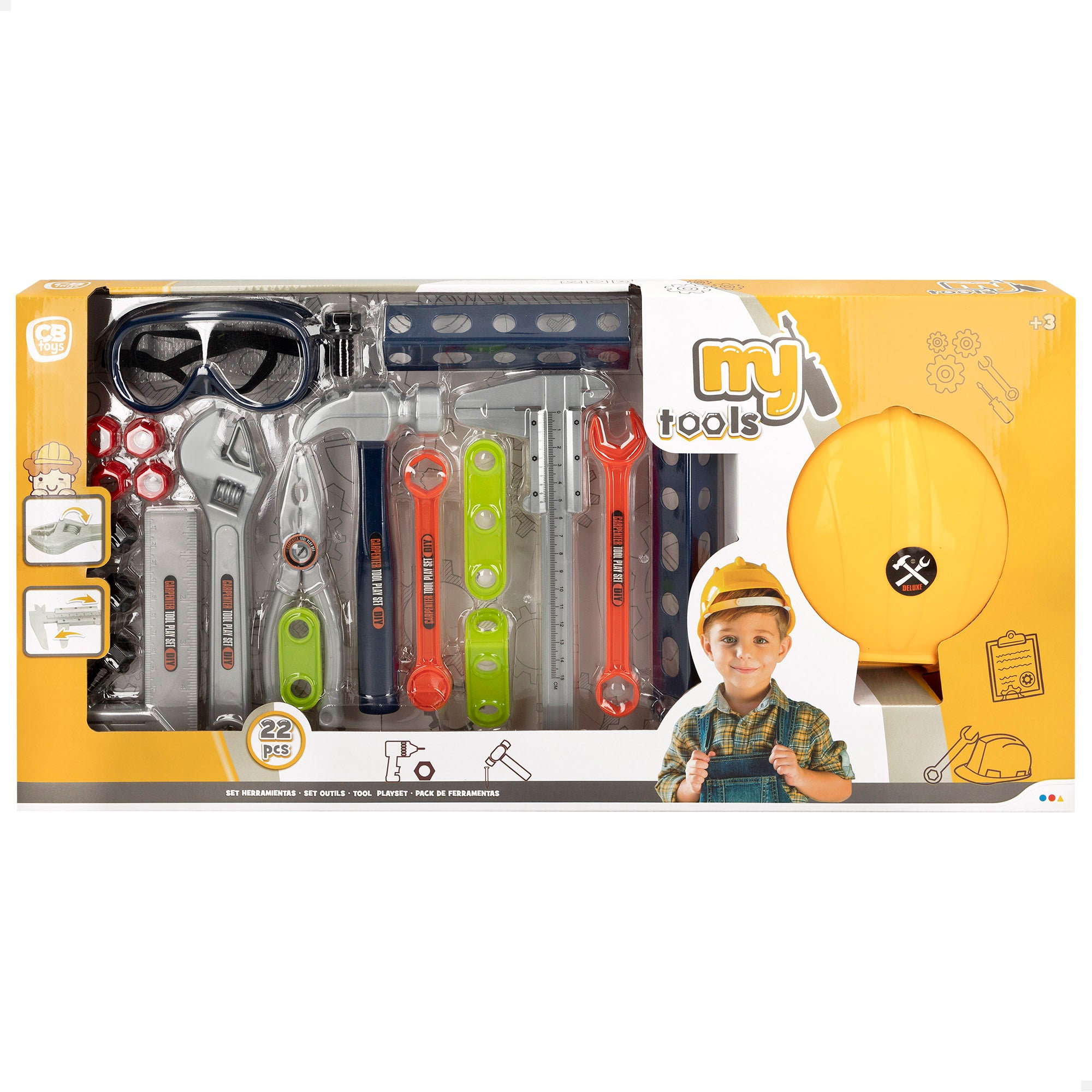 Conjunto de ferramentas de brinquedo My Tools com 22 peças