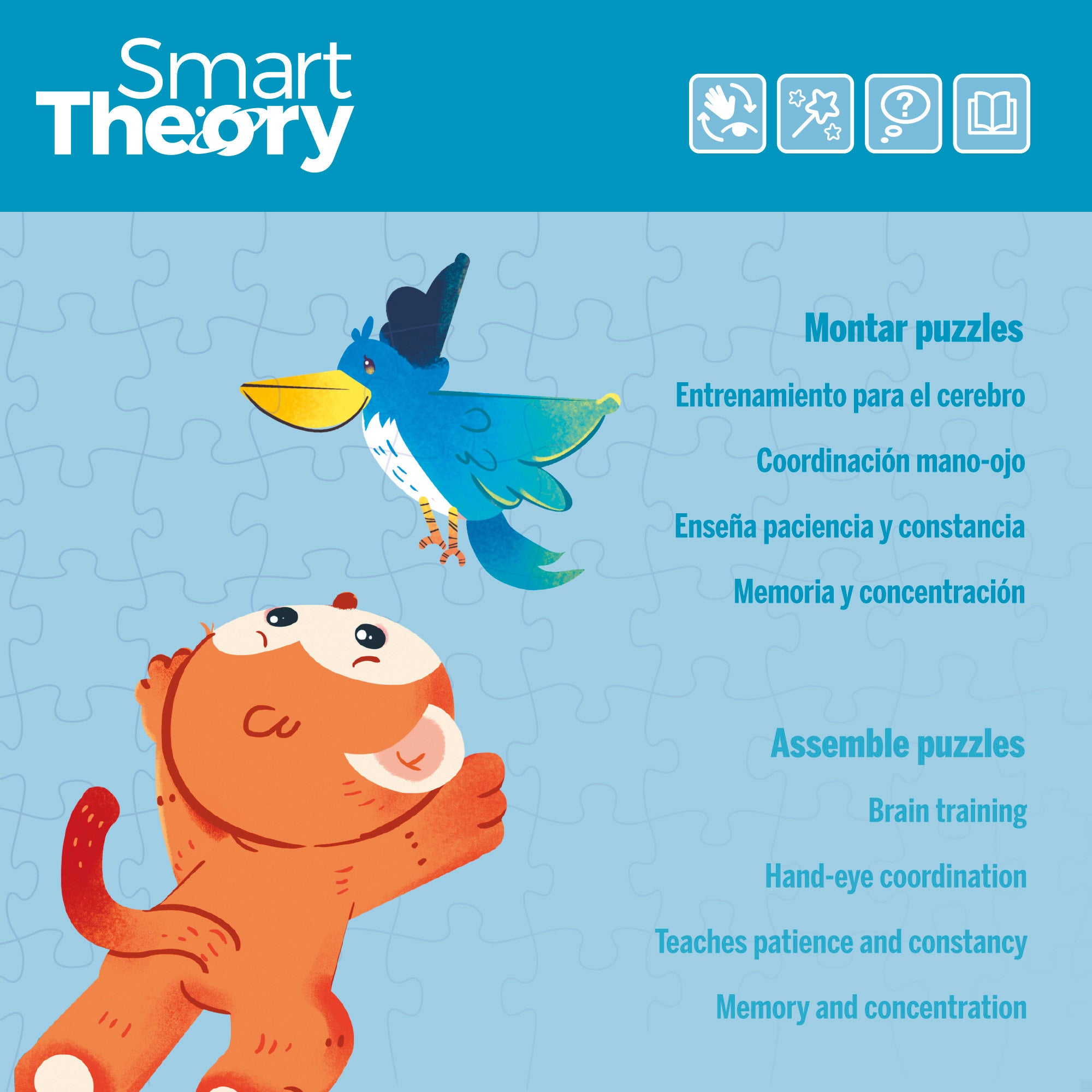 Puzzle Arca de Noé, 72 peças grandes, Smart Theory