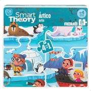 Puzzle panorâmico 4 em 1 do Ártico da Smart Theory com 174 peças grandes.