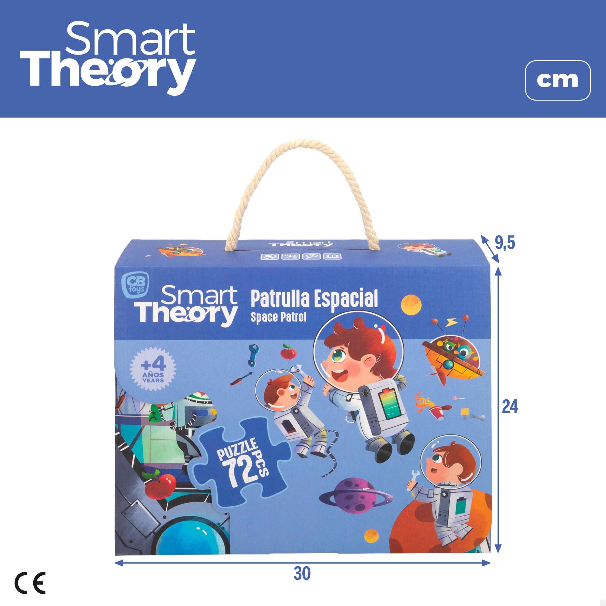 Puzzle espacial grande de 72 peças da Smart Theory