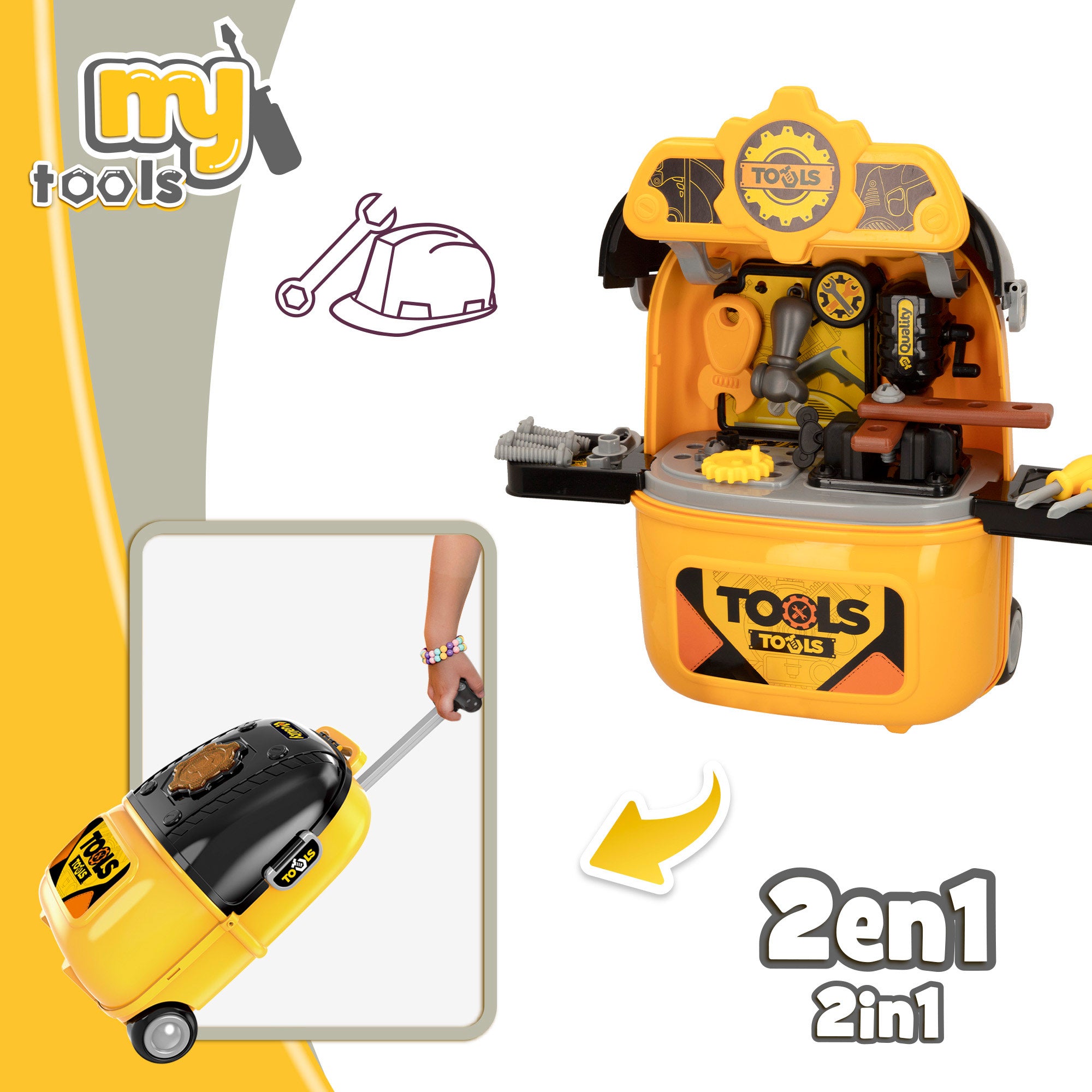 Estojo de Ferramentas Portátil 2 em 1 My Tools