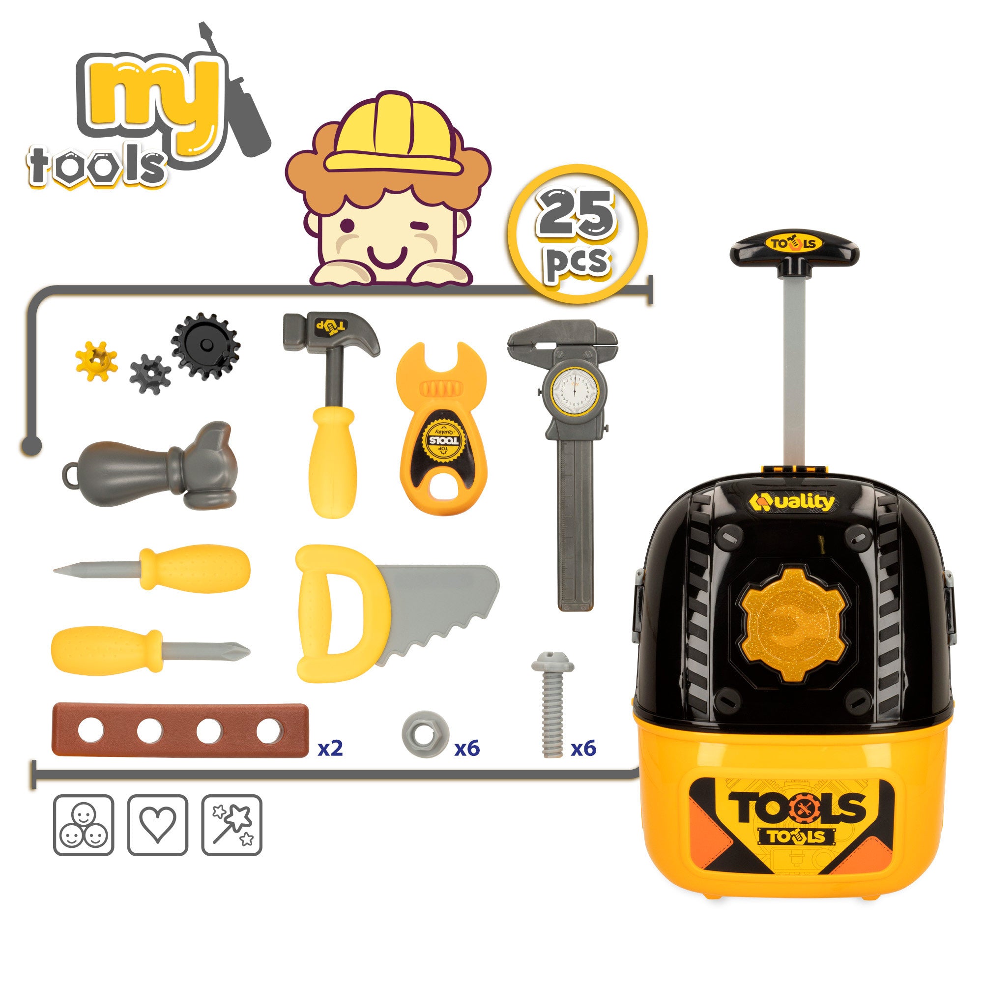 Estojo de Ferramentas Portátil 2 em 1 My Tools