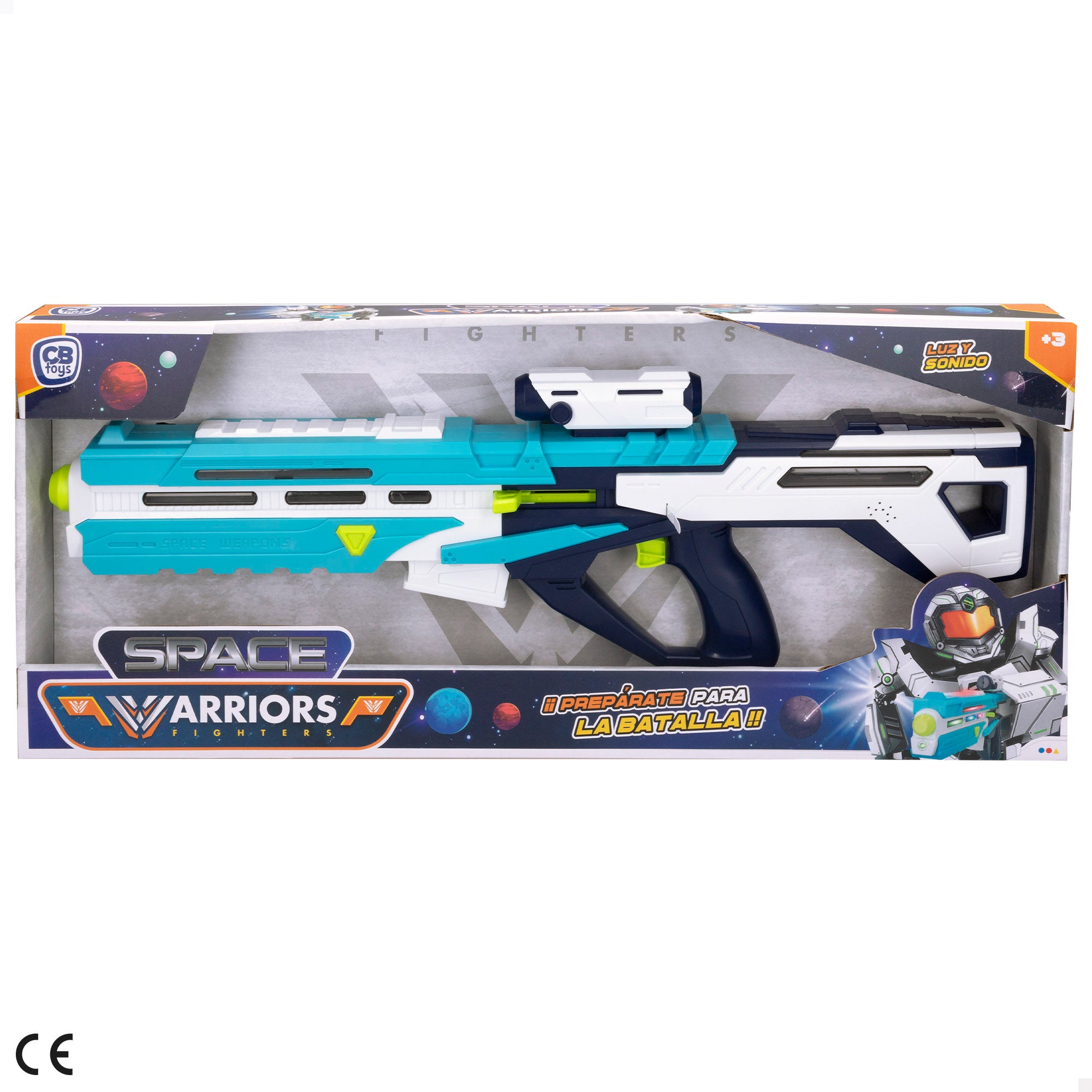 Pistola Espacial Warriors com Luzes e Sons