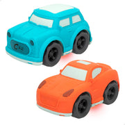 Conjunto Motor Town Verde com 2 carrinhos de brincar com luz e som.