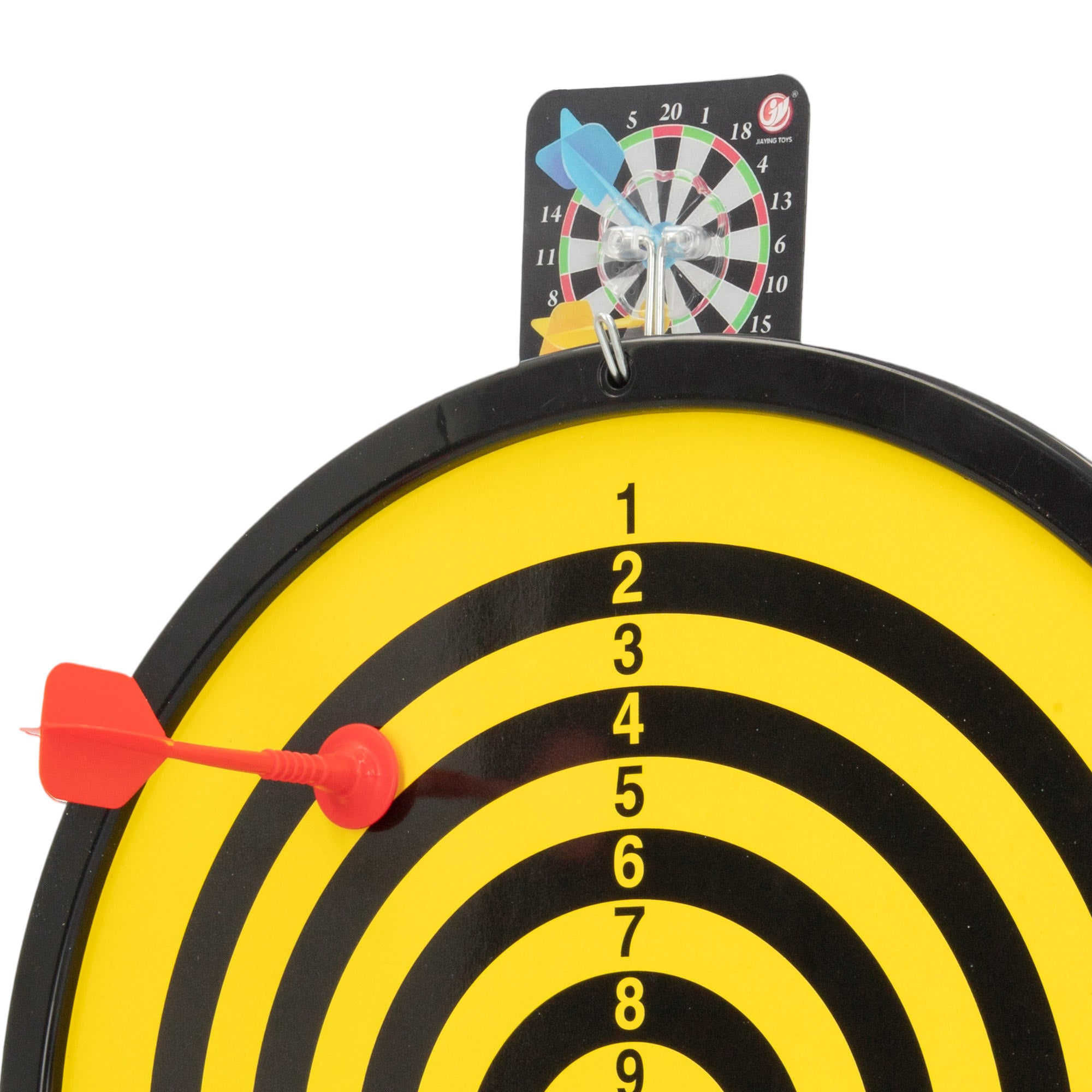 Alvo de dardos magnético reversível Ø30 cm com 6 dardos coloridos