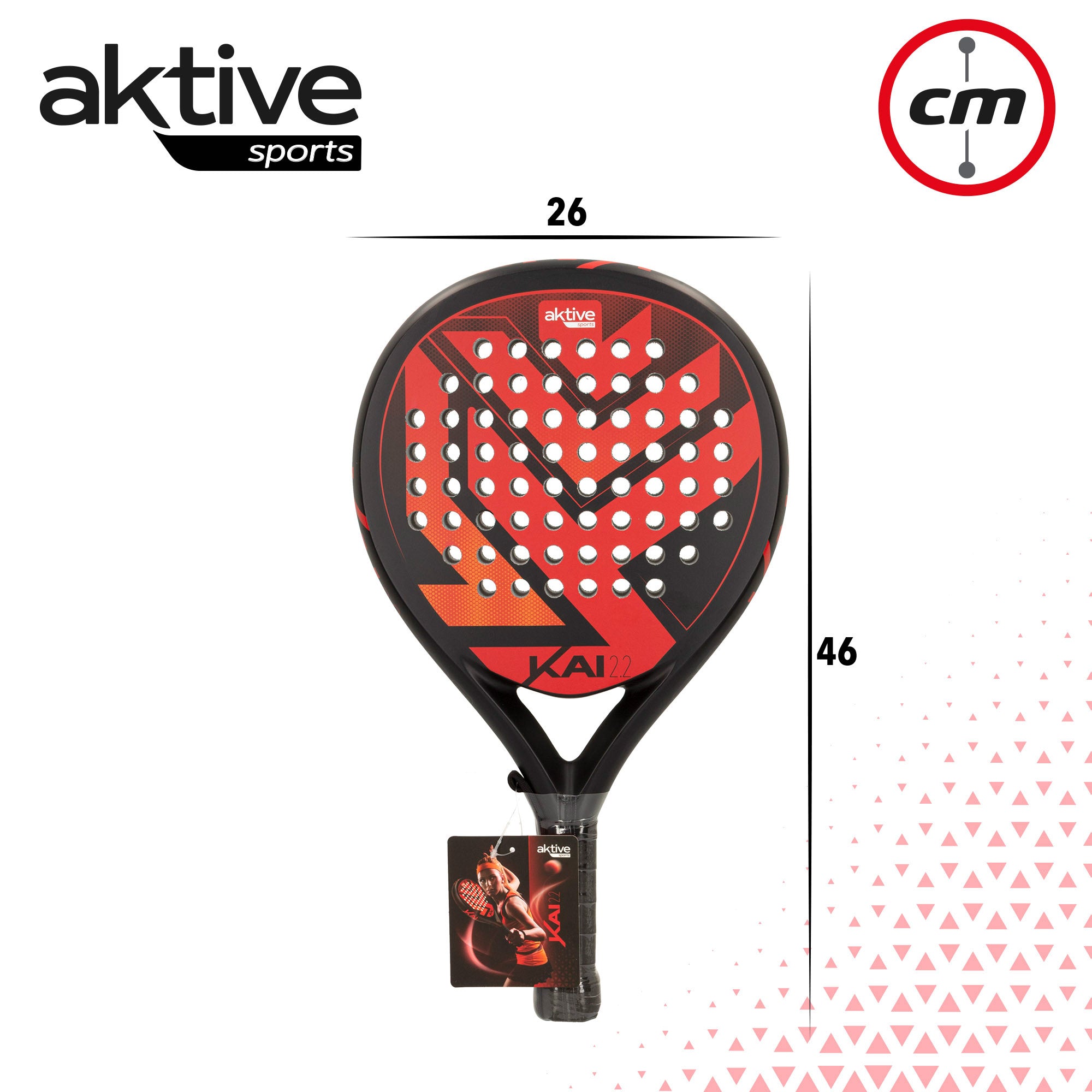 Raquete de padel Kai 2.2 Control Aktive