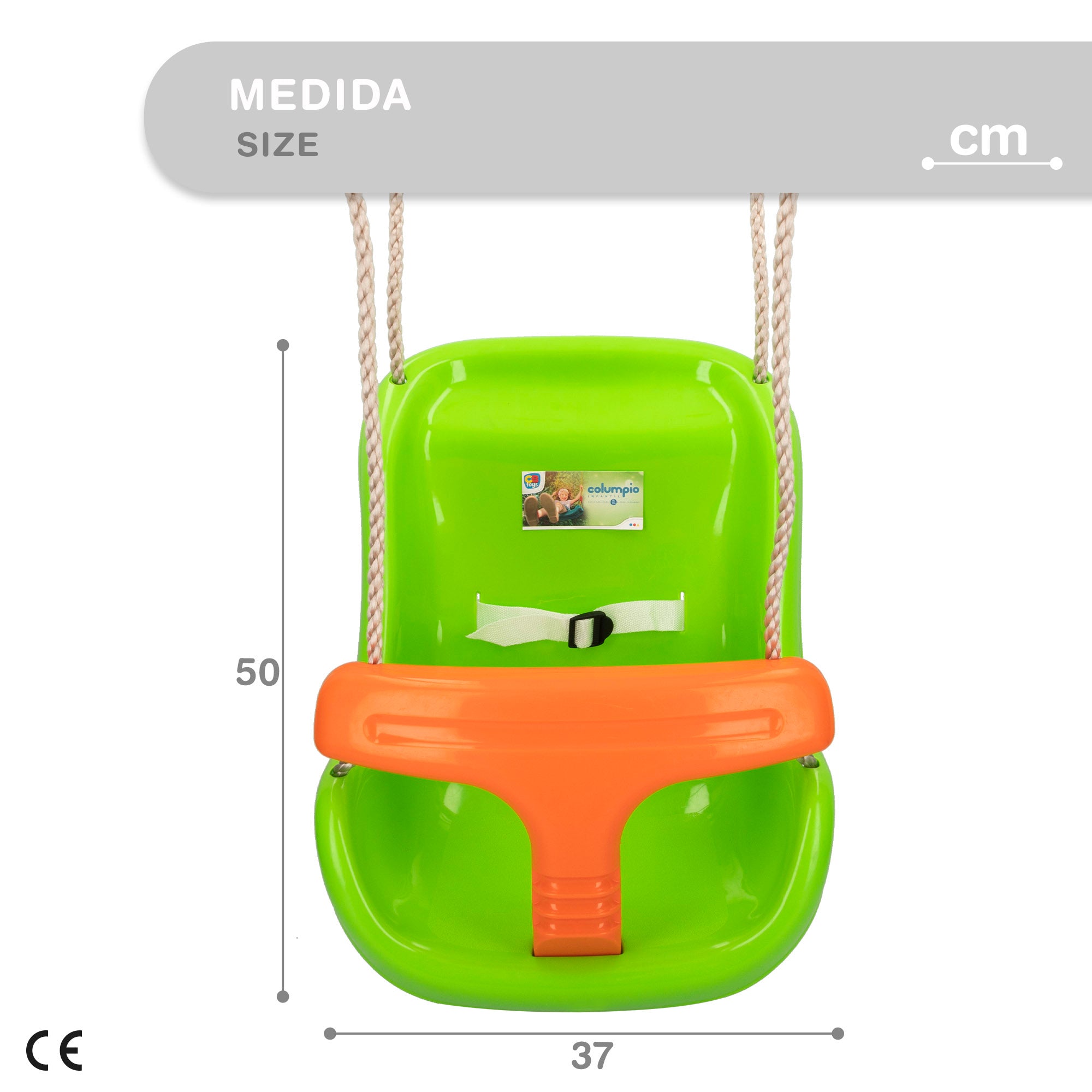 Cadeira de baloiço infantil CB Toys com cinto ajustável
