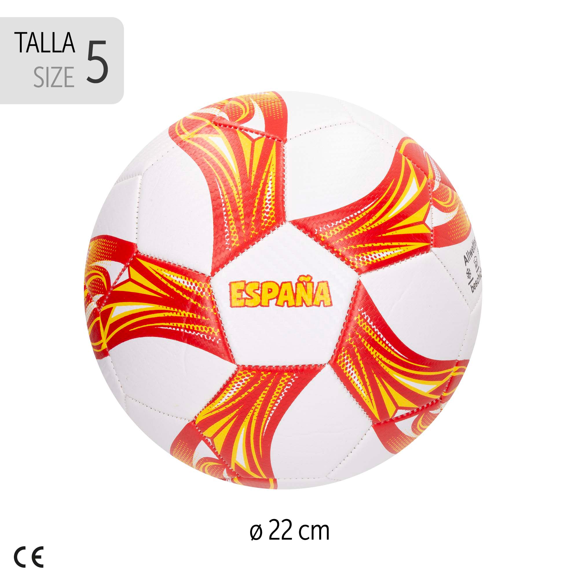 Bola de futebol espanhola, tamanho 5 - Ø22 cm John