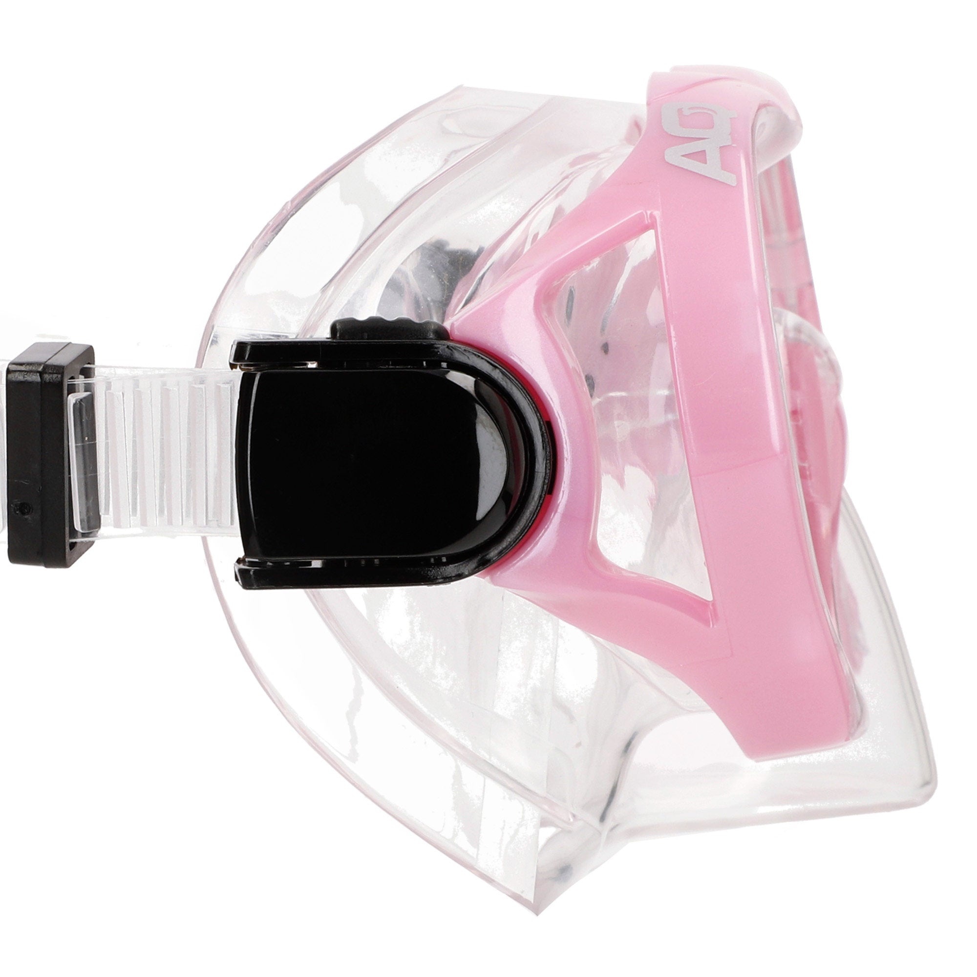 Conjunto de óculos de mergulho Aqua Sport com visão de 150º e snorkel para criança.