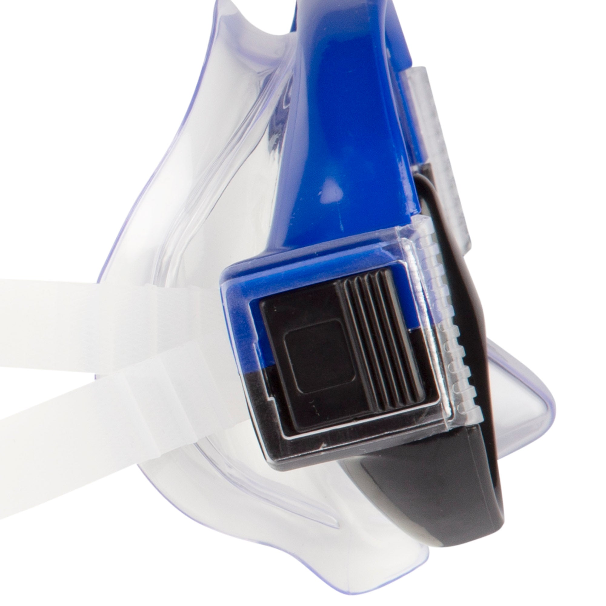 Conjunto Aqua Sport com máscara de mergulho e snorkel para adulto, azul/preto