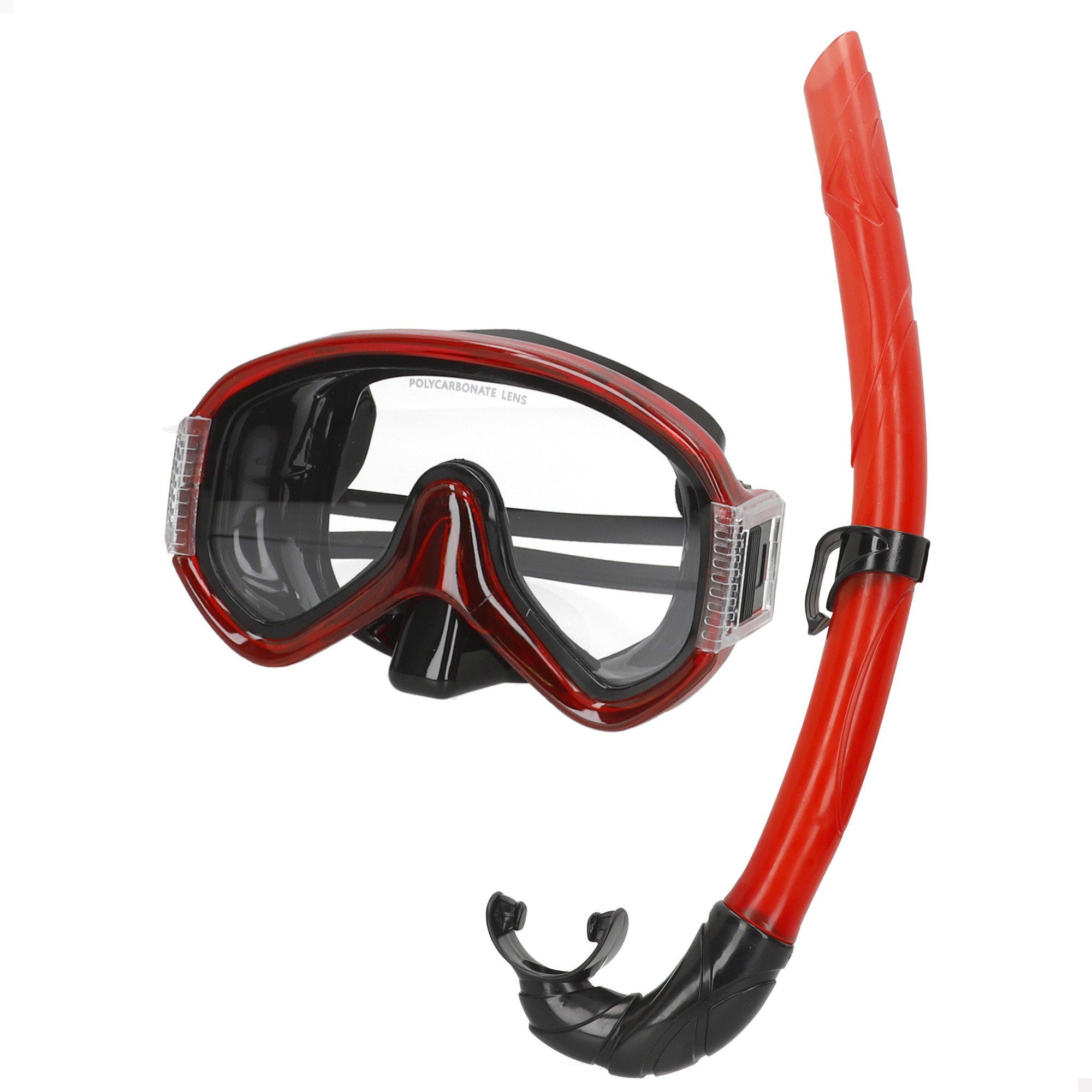 Conjunto Aqua Sport com óculos de mergulho e snorkel para adulto, preto.